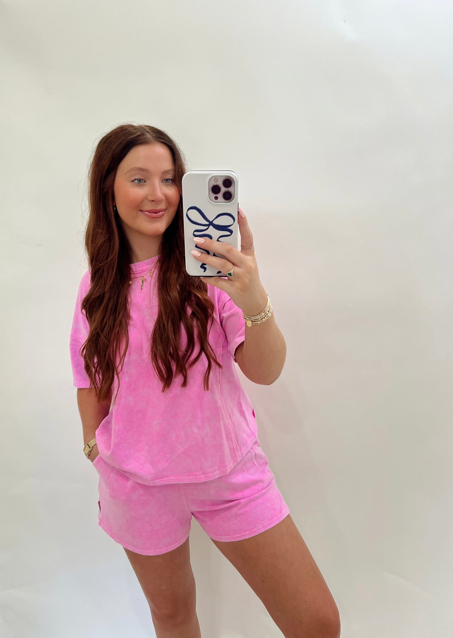 Acid Washed Set | Pink