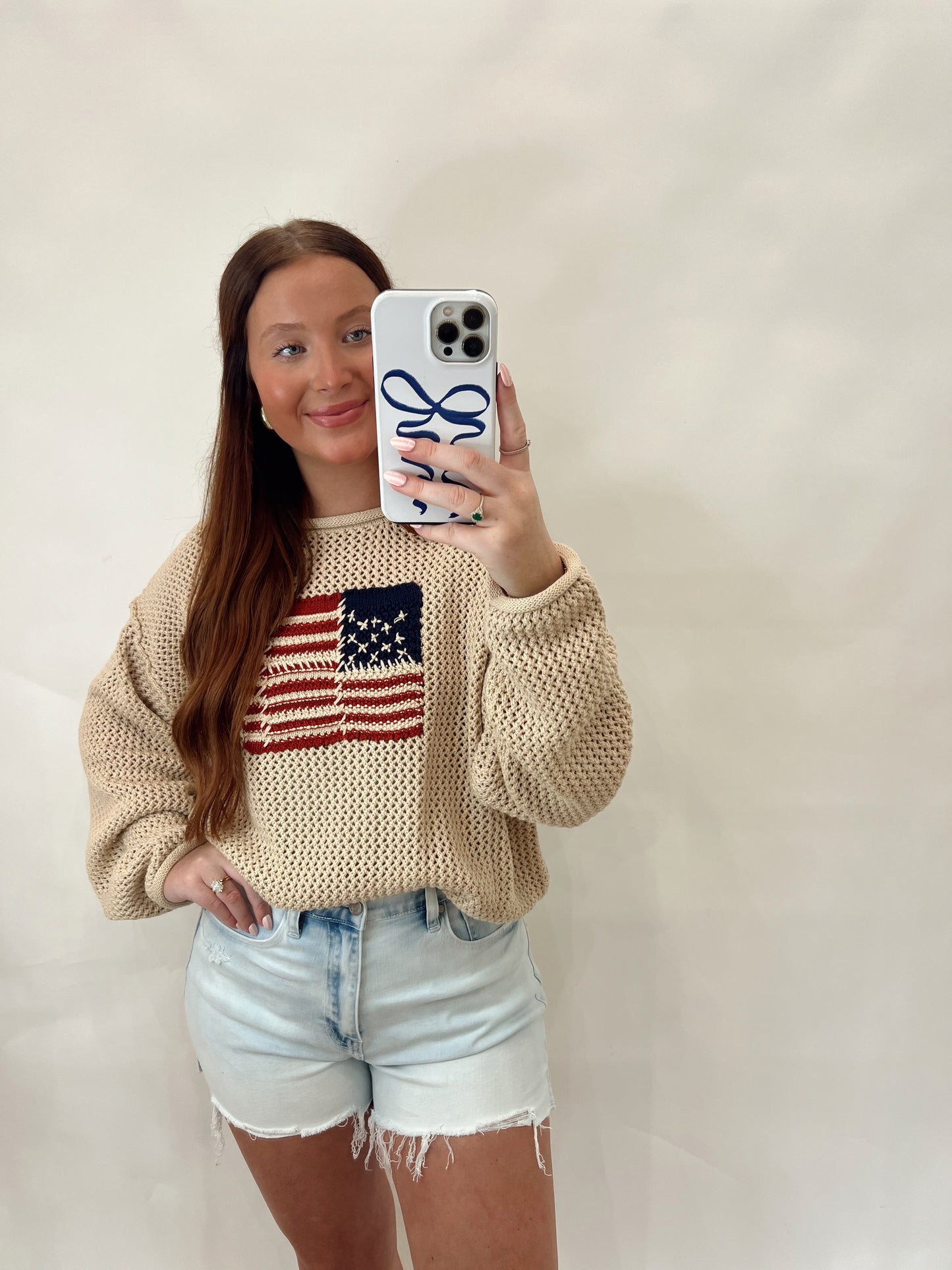American Flag Sweater