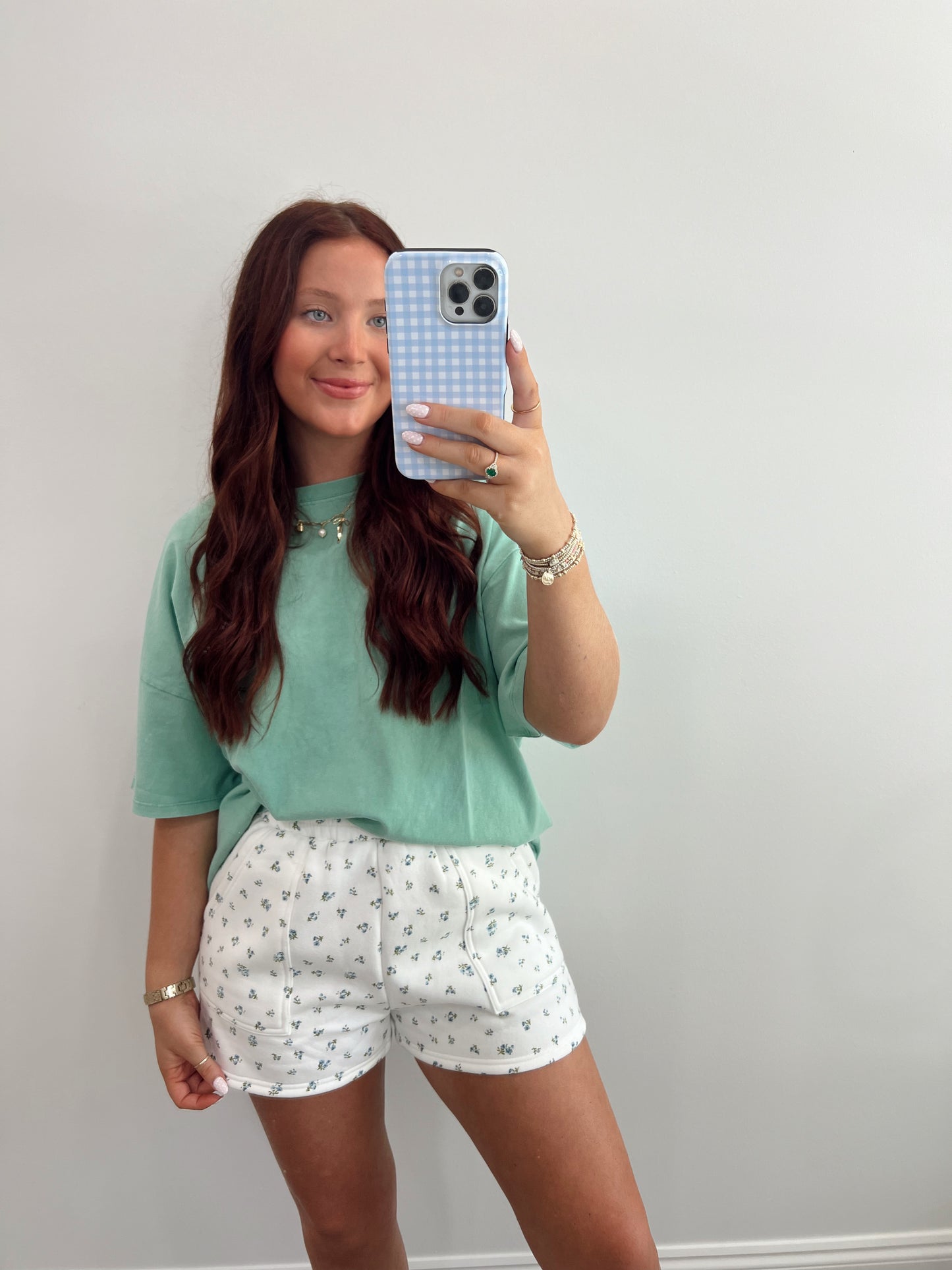 Floral Knit Shorts