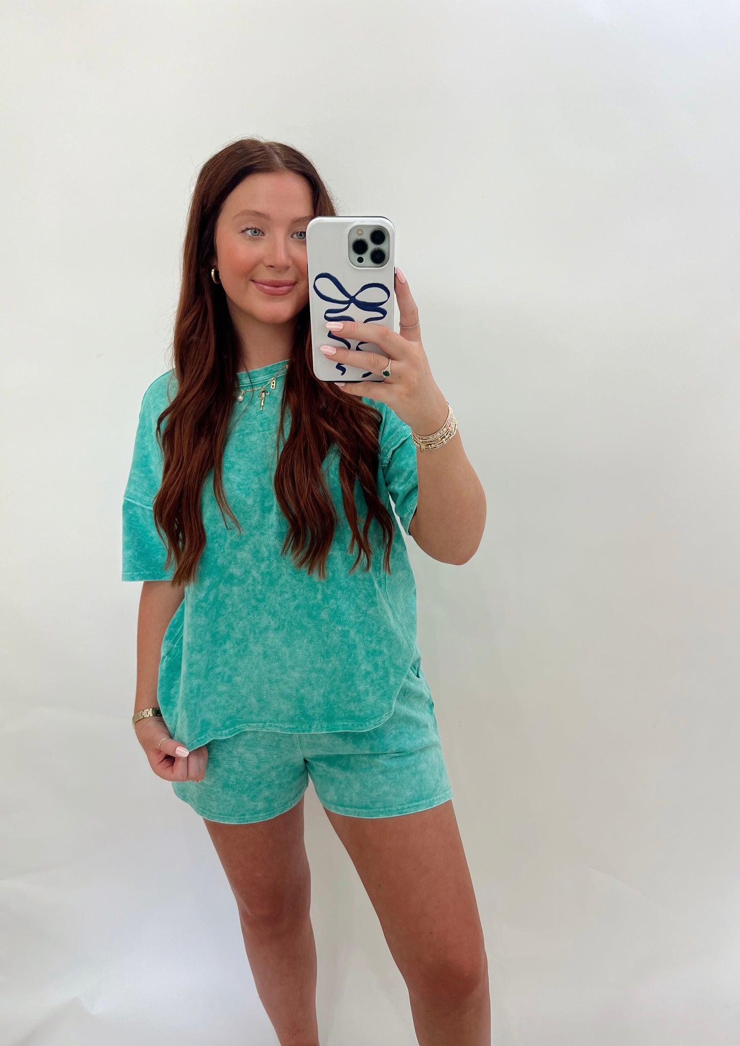 Acid Washed Set | Kelly Green