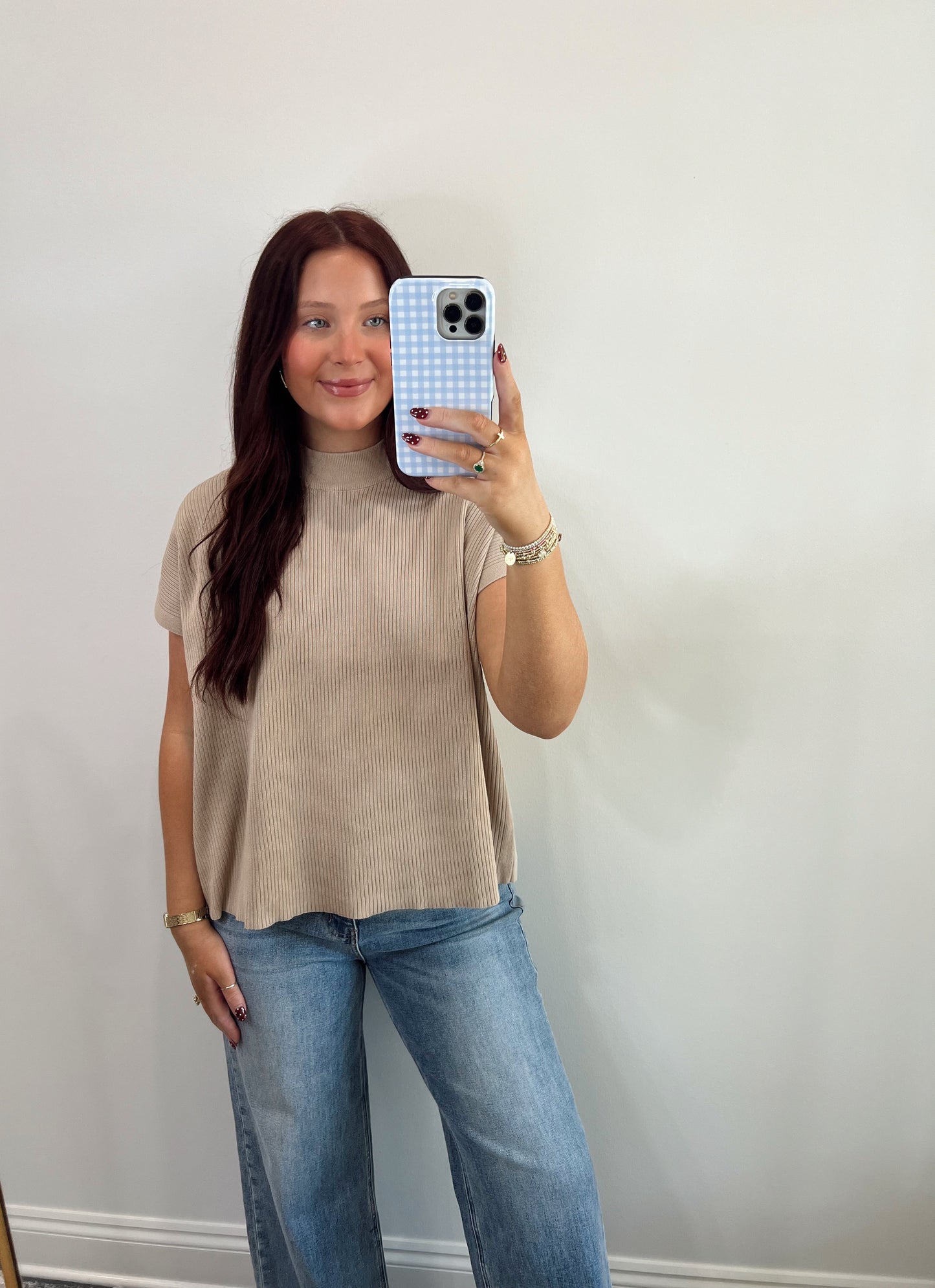 Knit Ribbed Sweater | Mocha