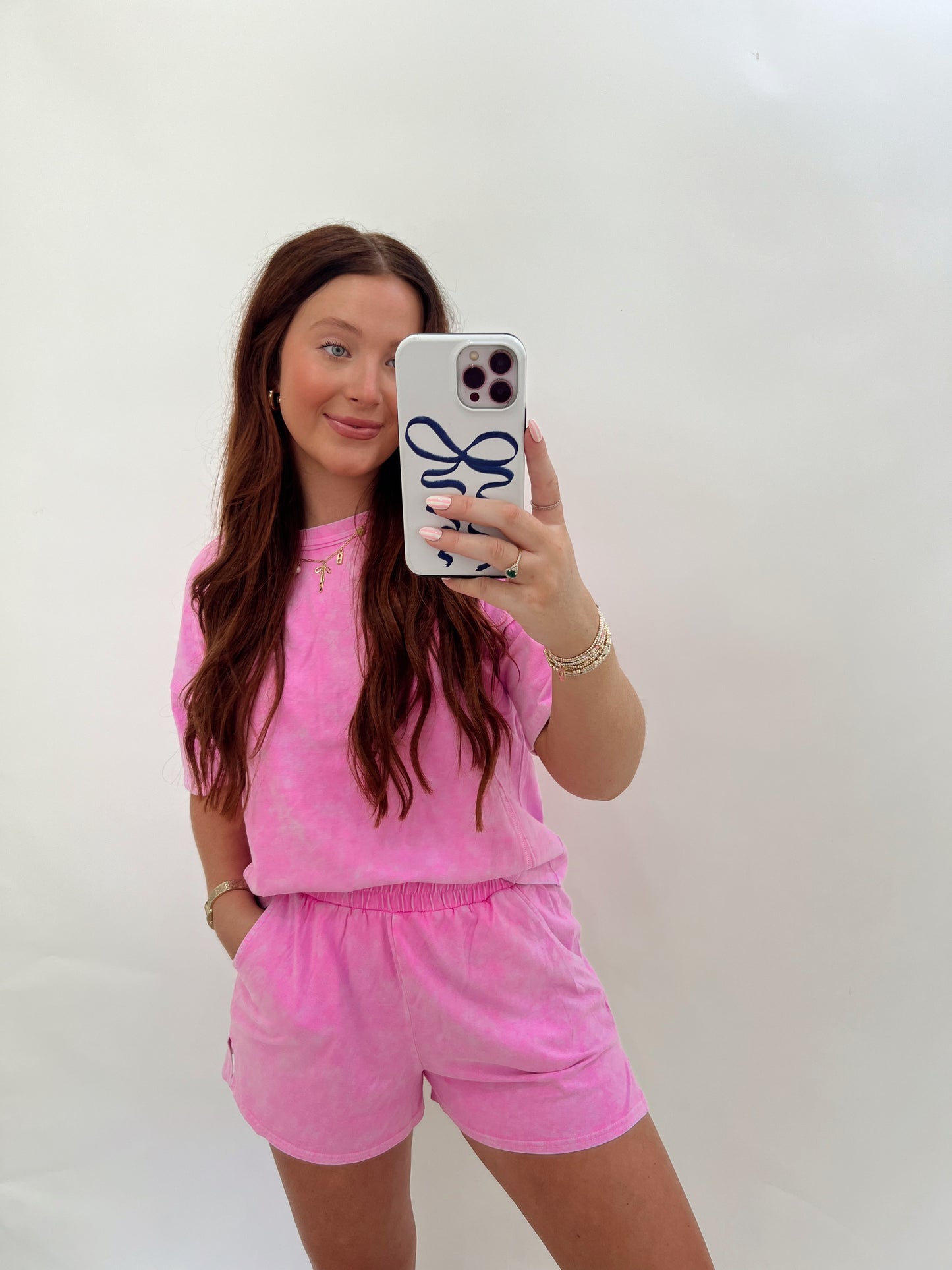 Acid Washed Set | Pink