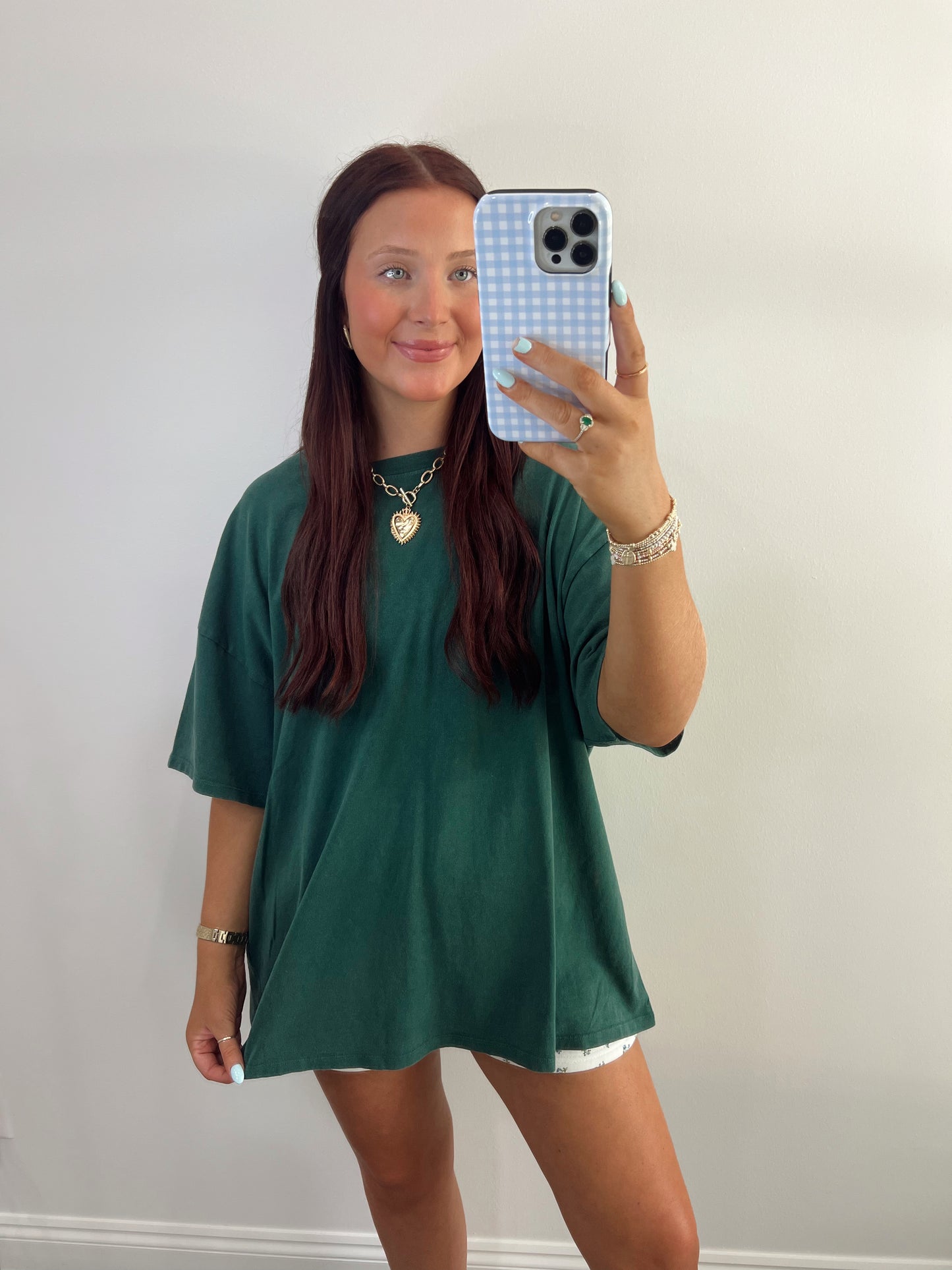 Mineral Washed Tee | GREEN
