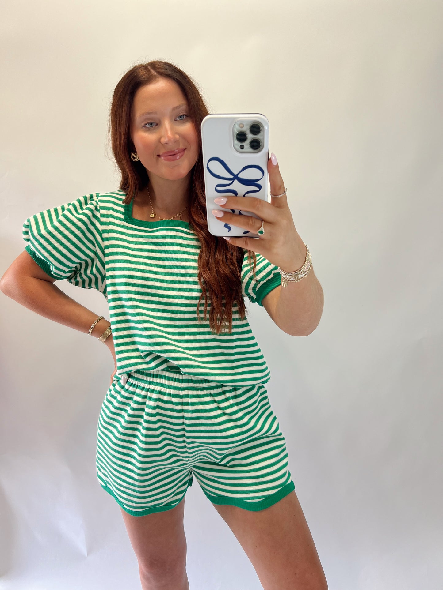 The Green Striped Set