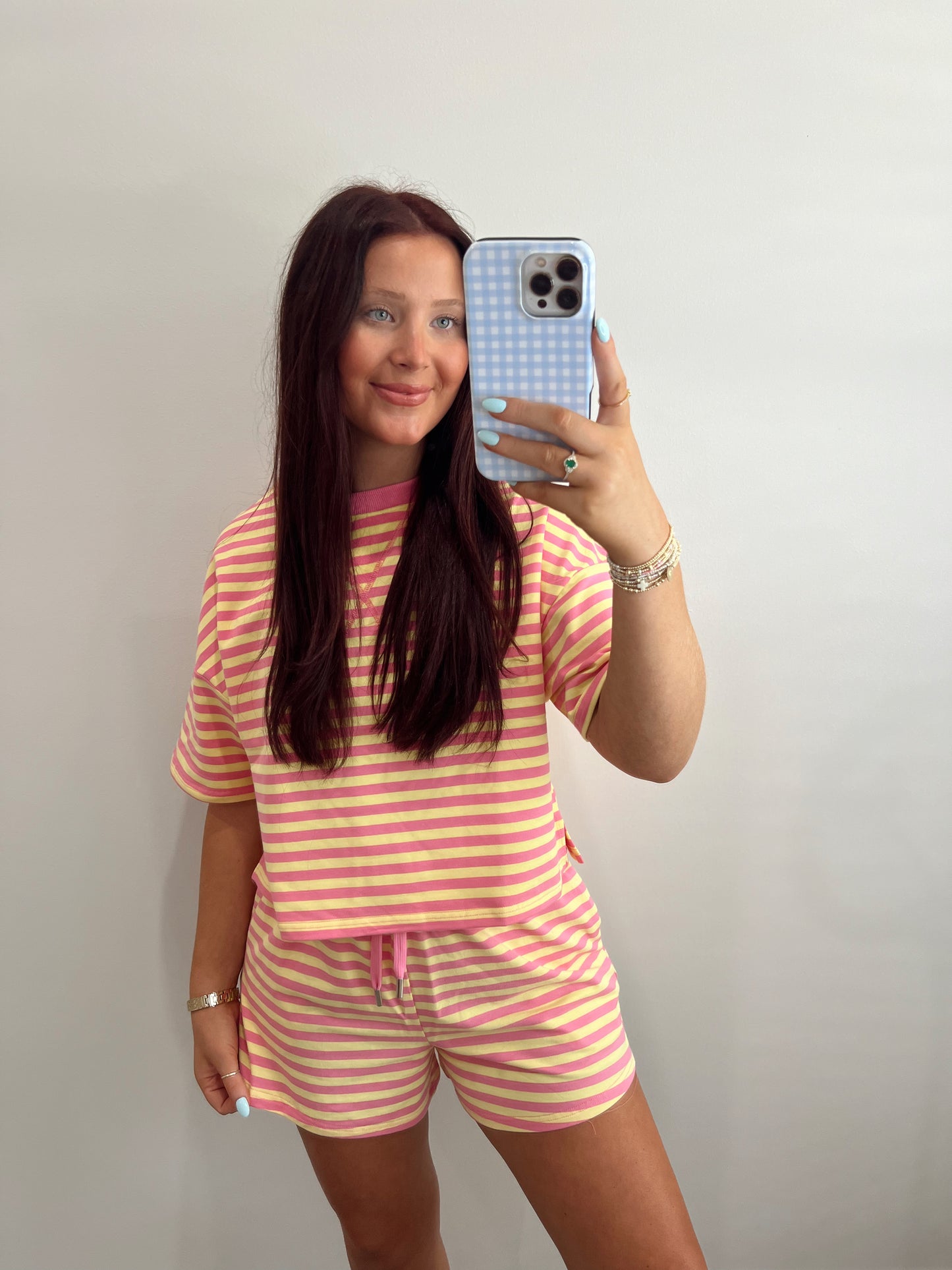 Striped Short Set