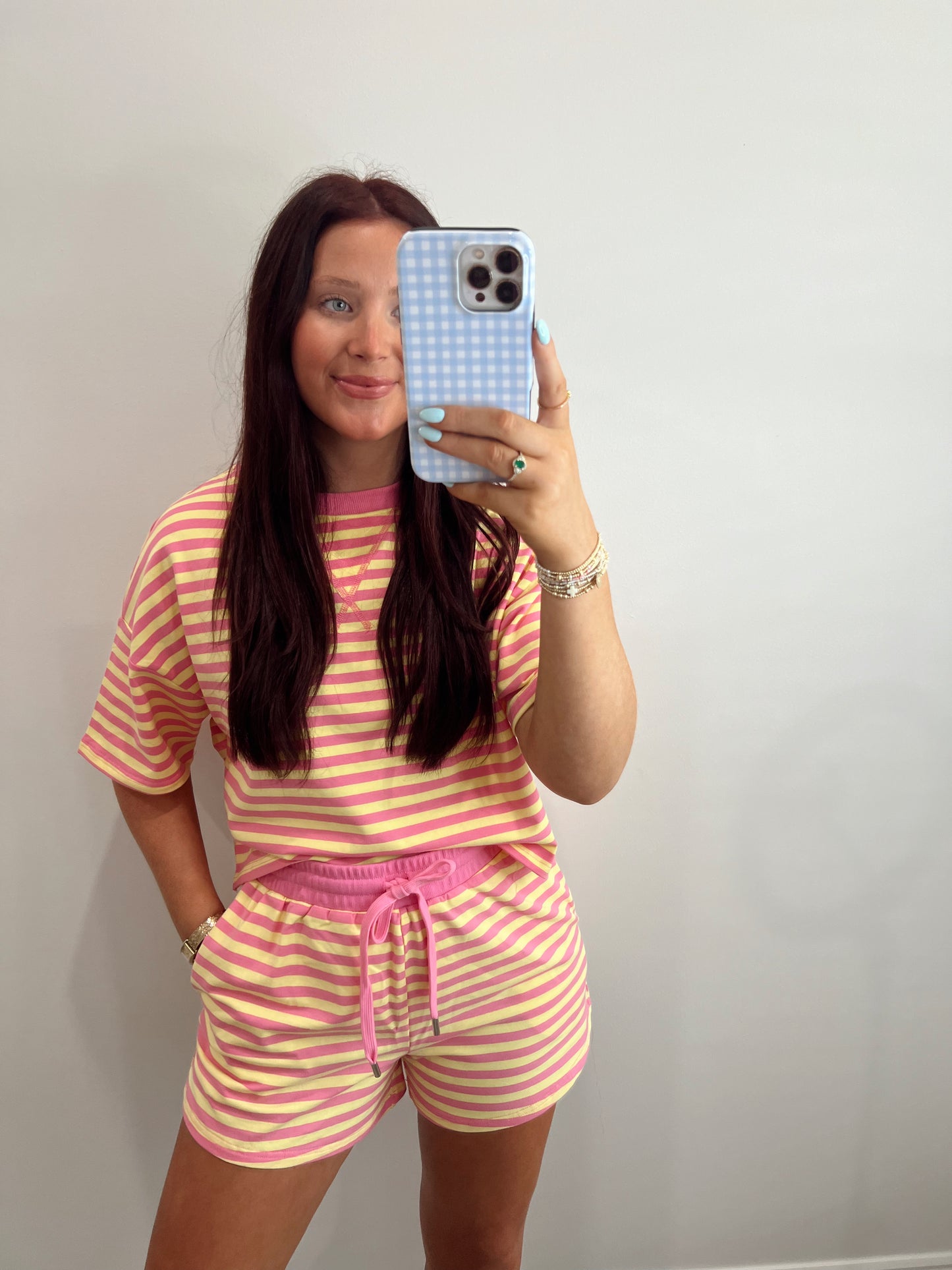 Striped Short Set