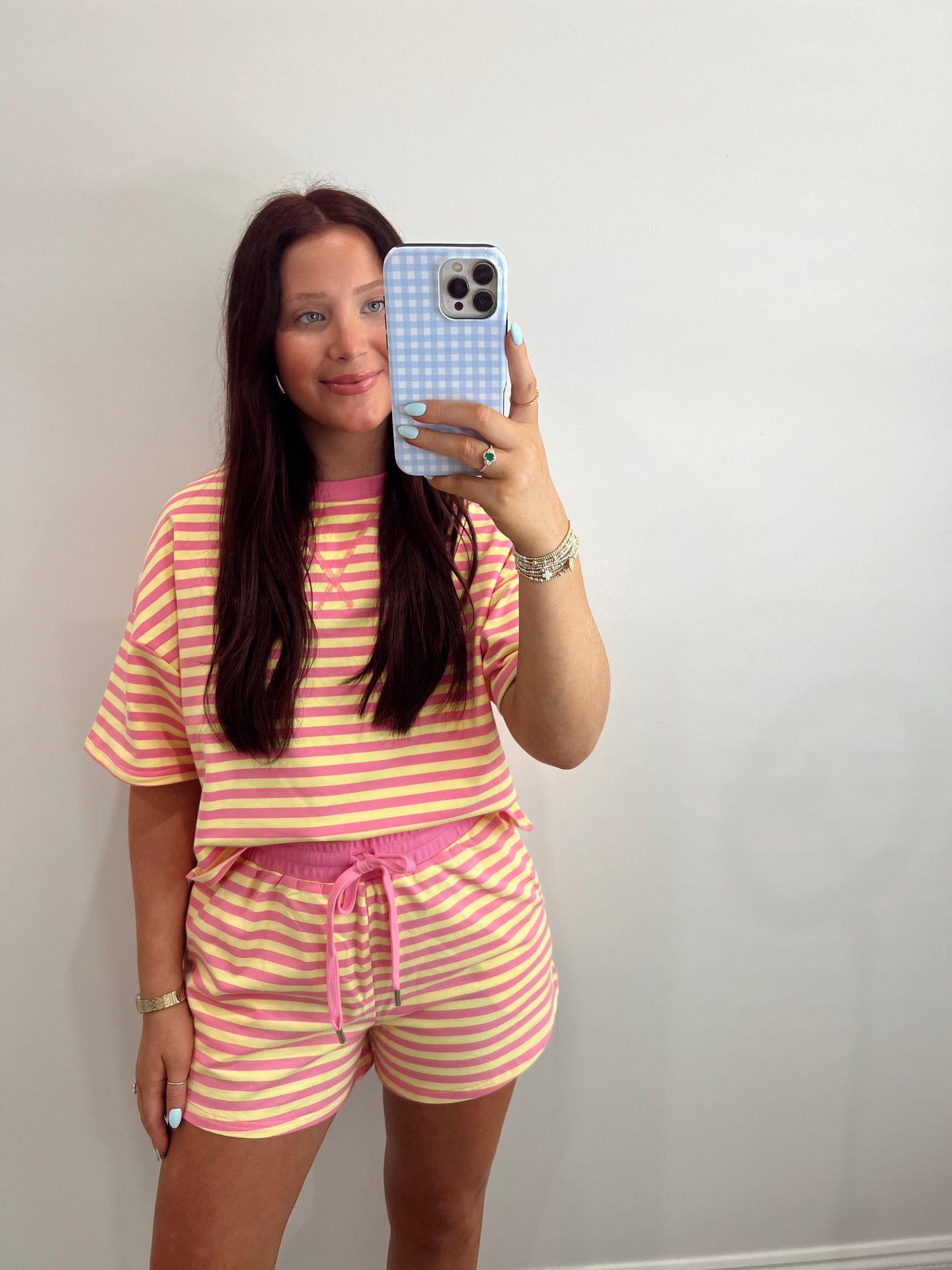 Striped Short Set