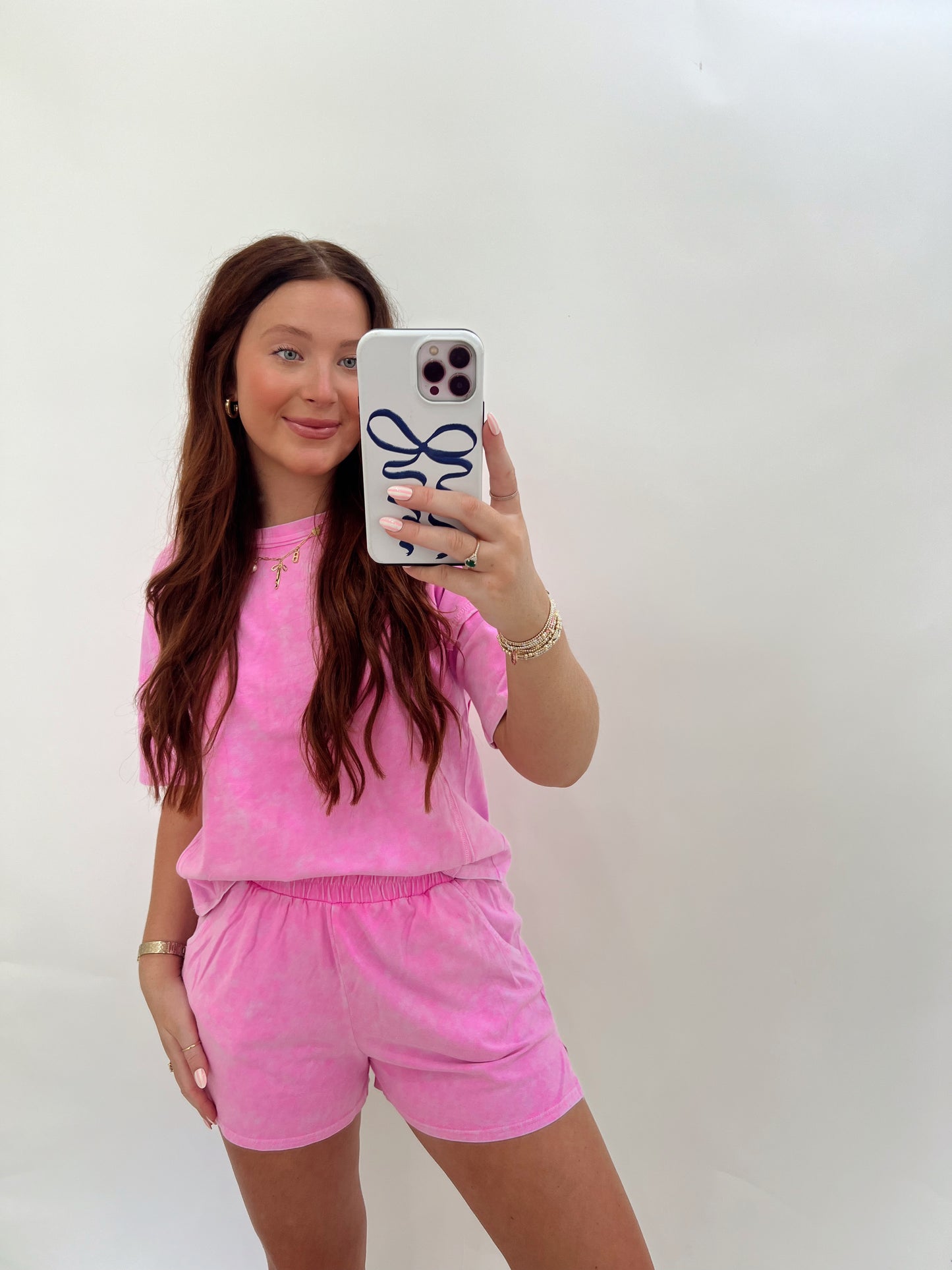 Acid Washed Set | Pink