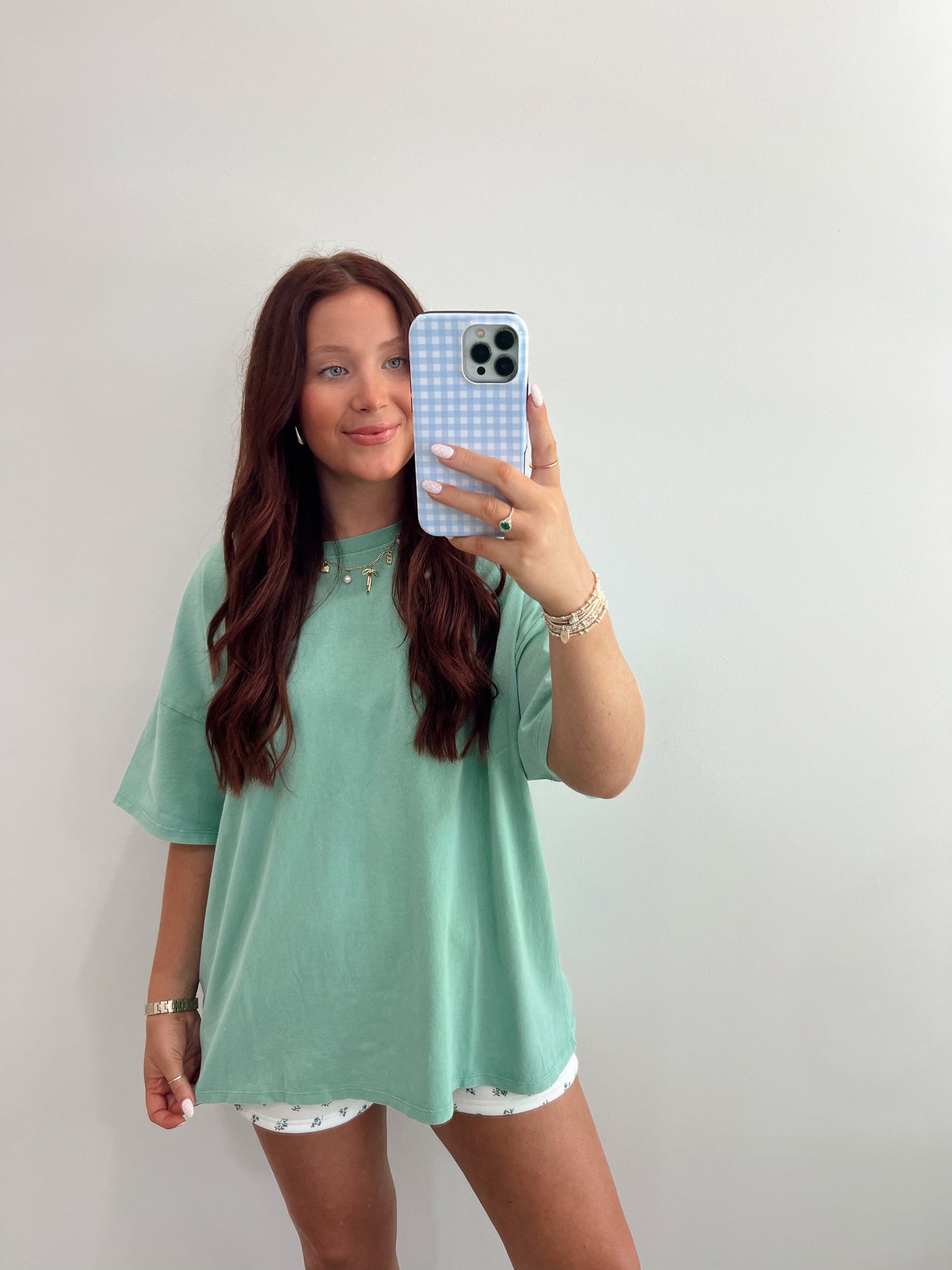 Mineral Washed Tee | EMERALD