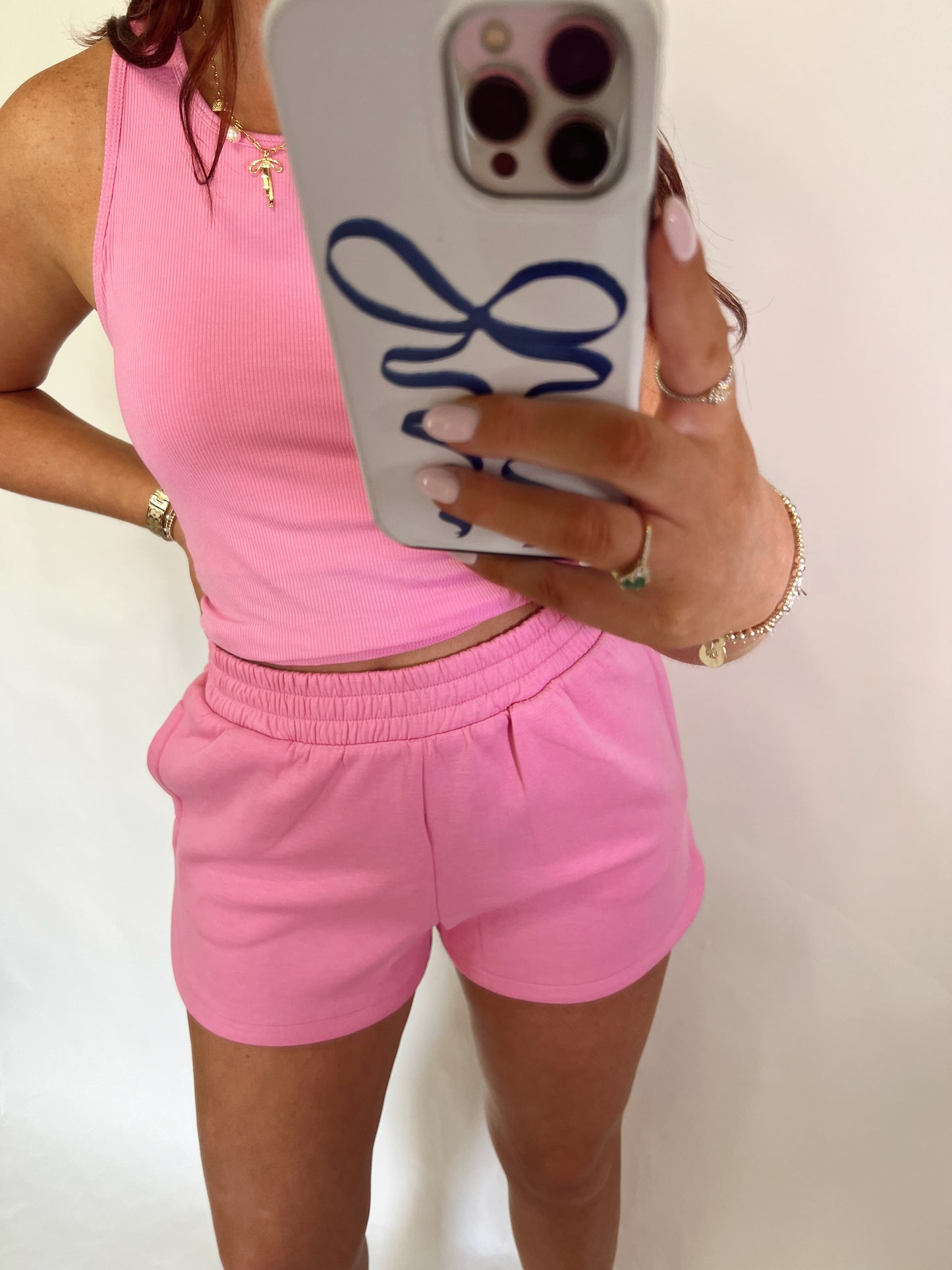 Pink Scuba Shorts