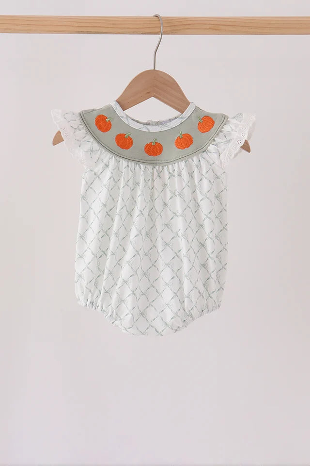 Sage Pumpkin Ruffle Bubble