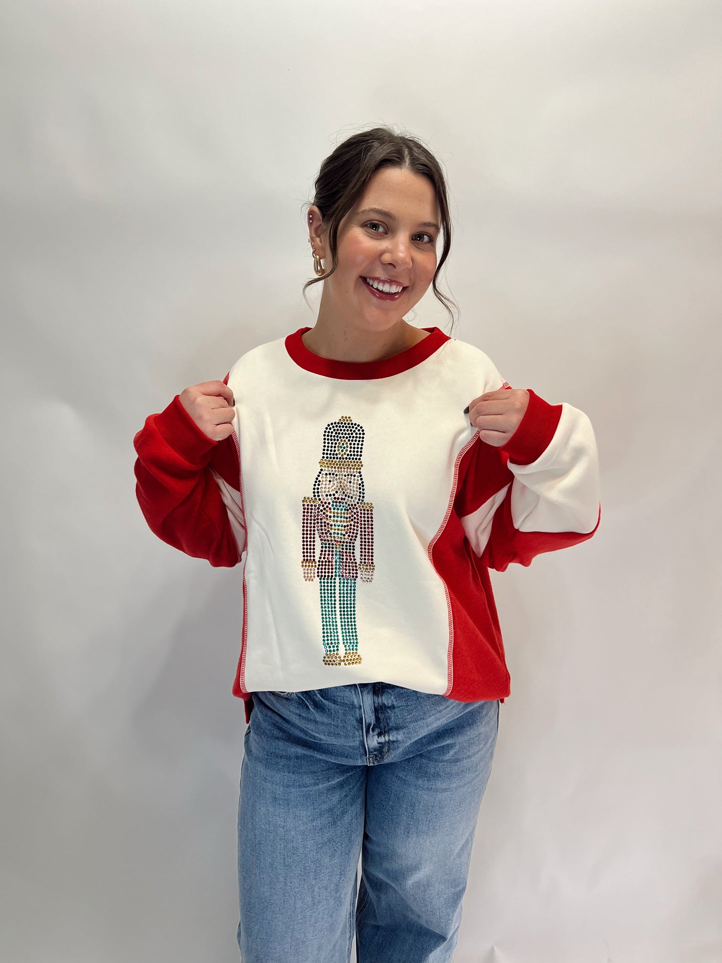 Nutcracker Color Block Sweatshirt