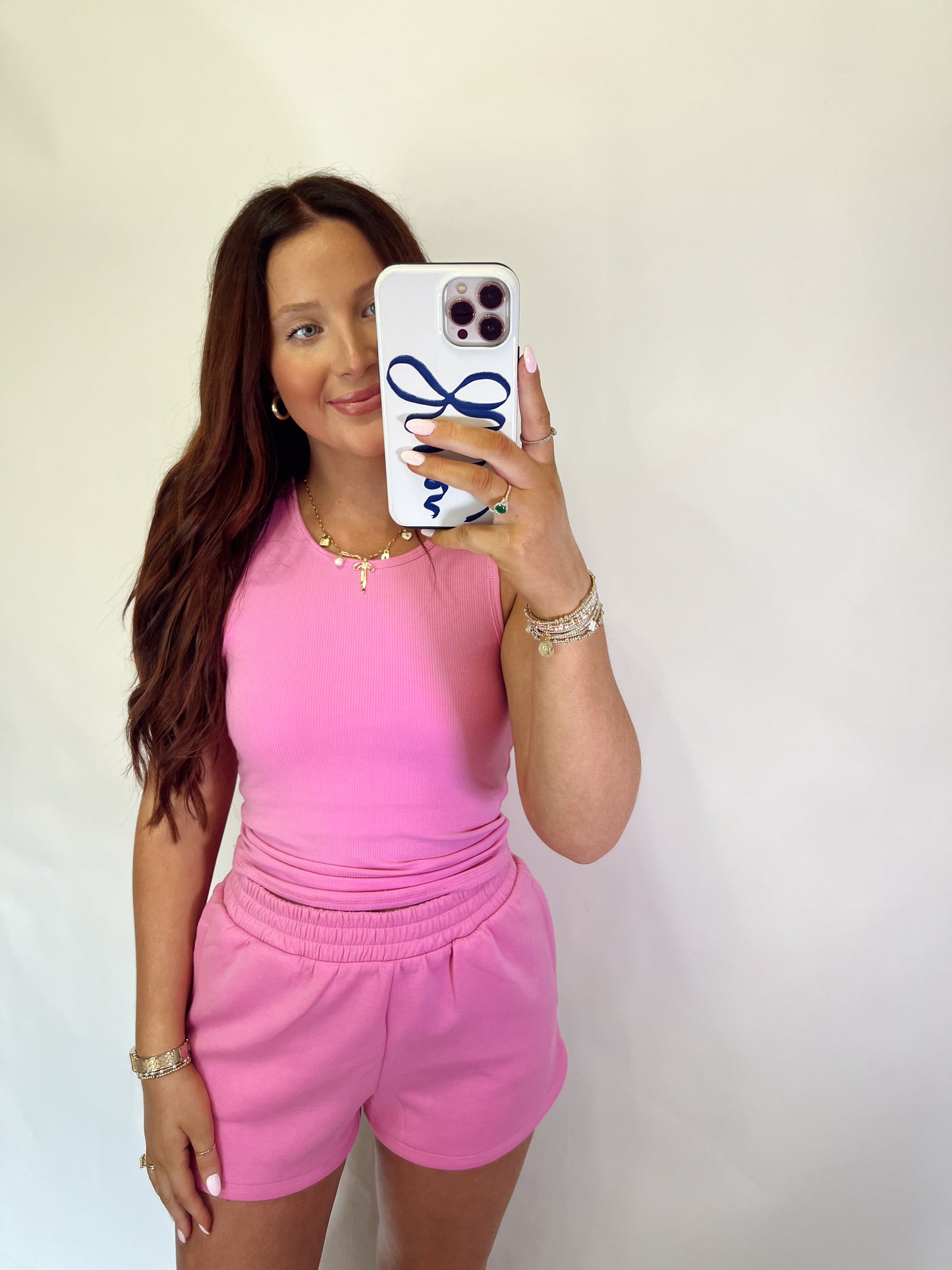 Pink Racer Back Tank