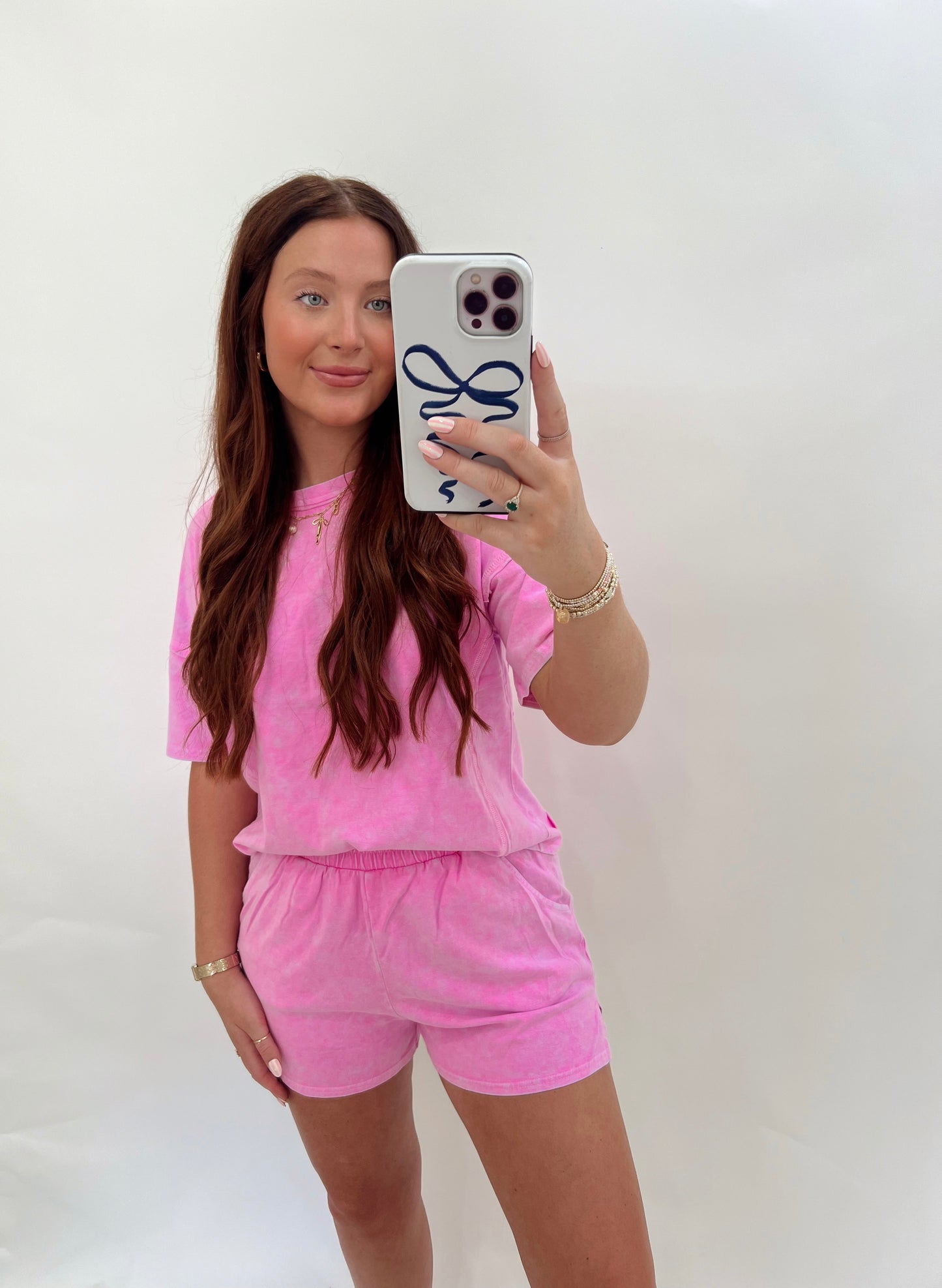 Acid Washed Set | Pink