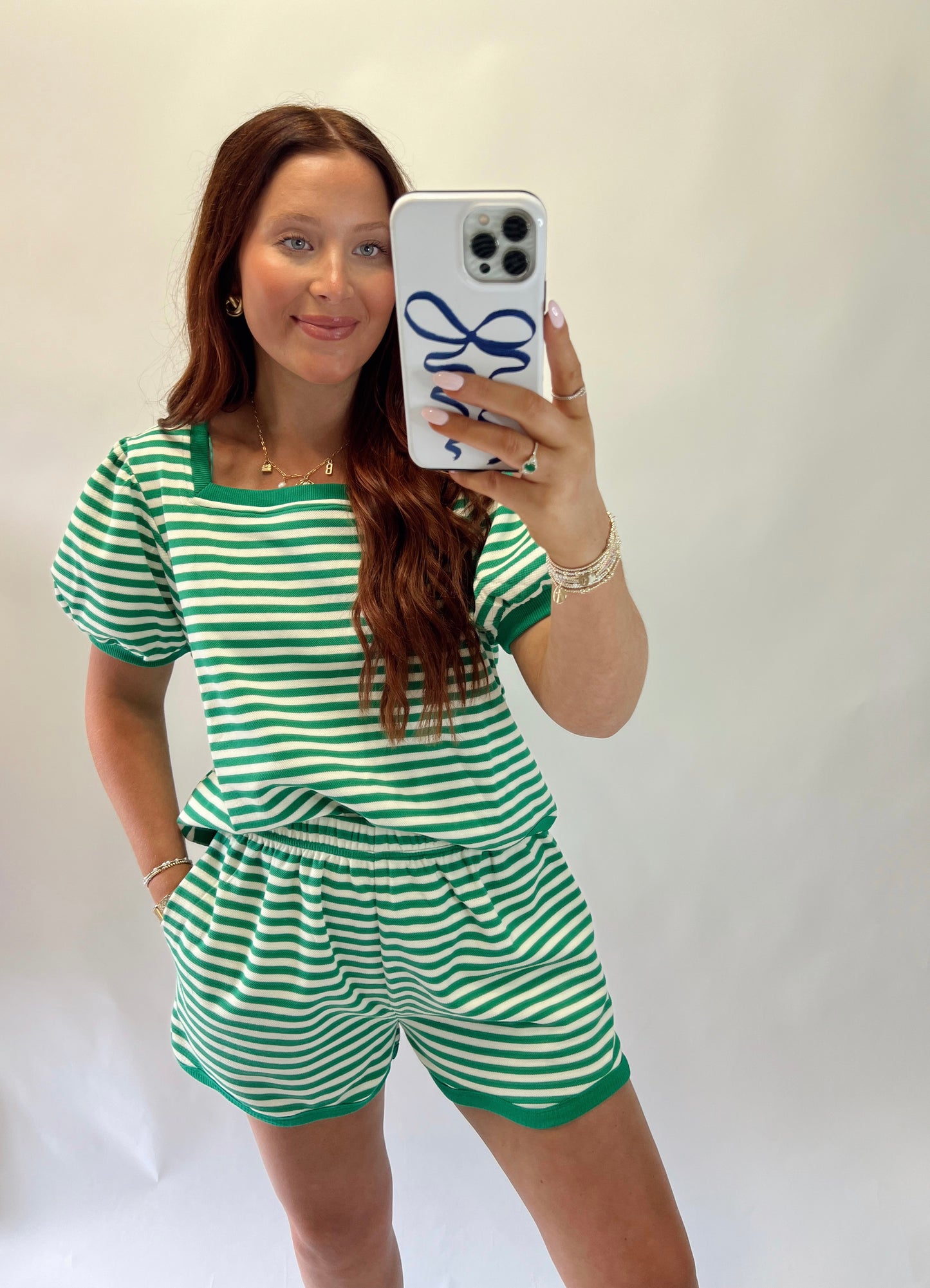 The Green Striped Set