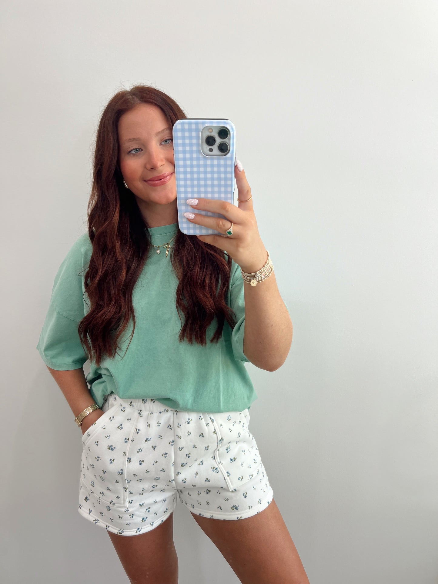 Floral Knit Shorts
