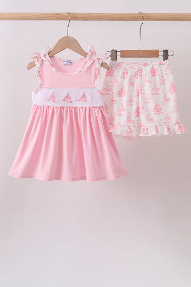 Pink Sailboat Set