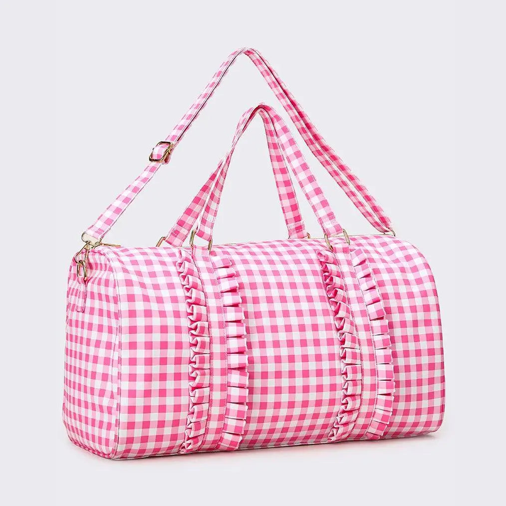 Checkered Duffle Bag