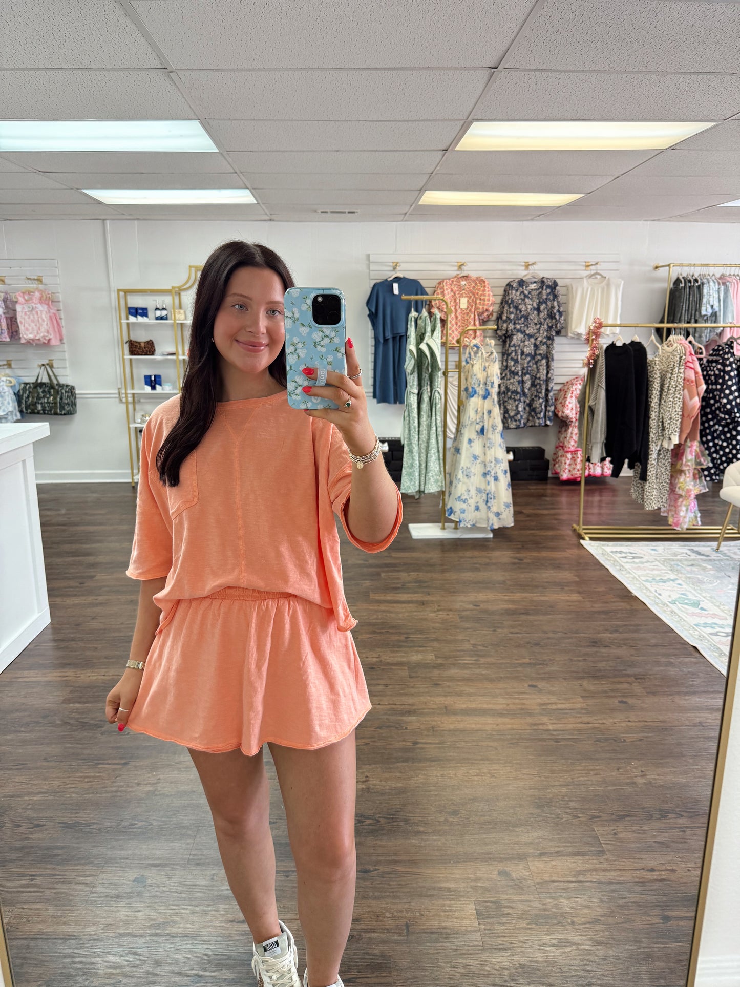 Orange Skort Set