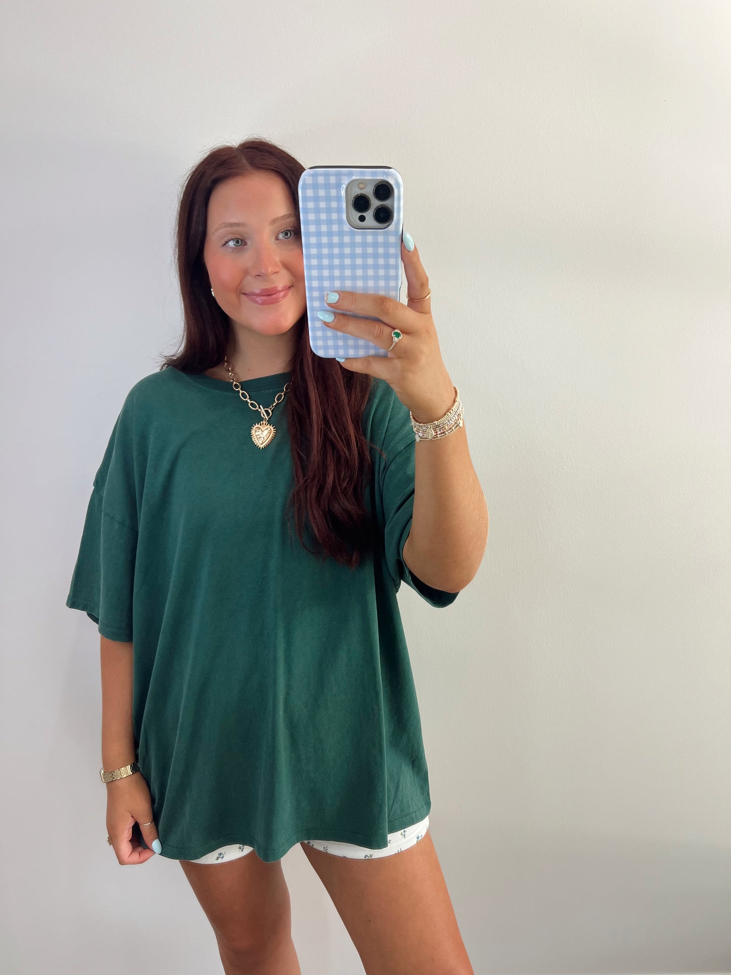 Mineral Washed Tee | GREEN