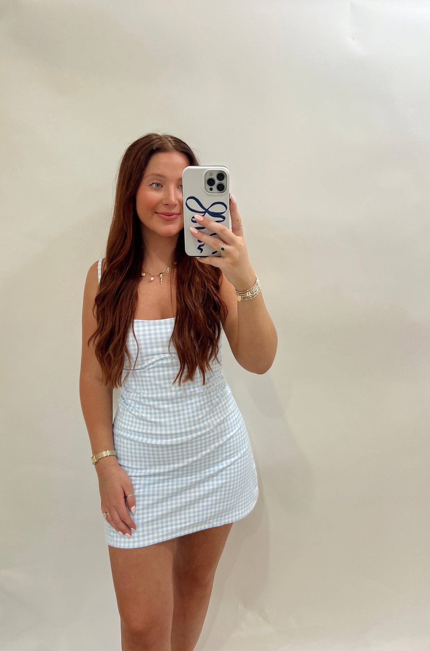 Gingham Sweetheart Dress