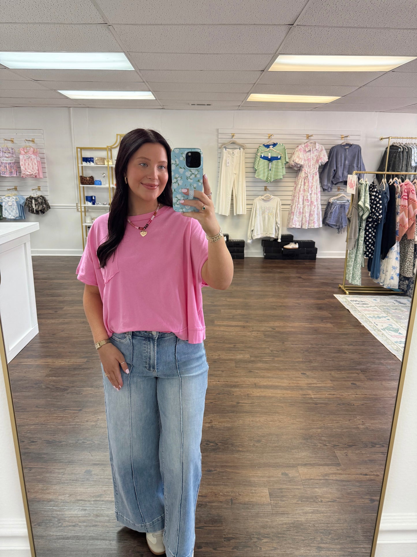 Pink Boxy Top