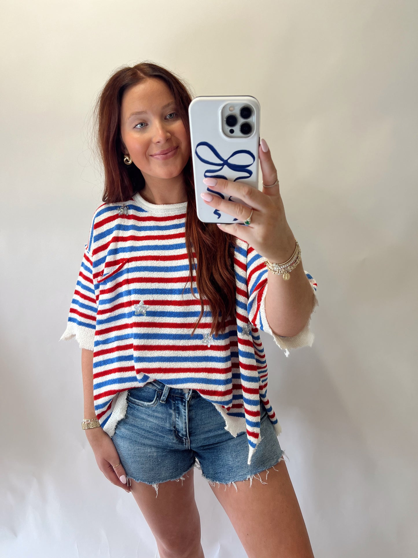 Striped Star Tee