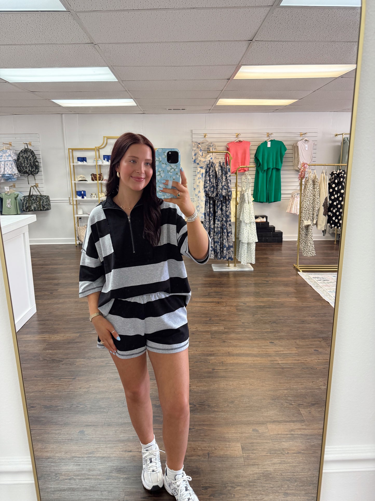 Black Half Zip Set