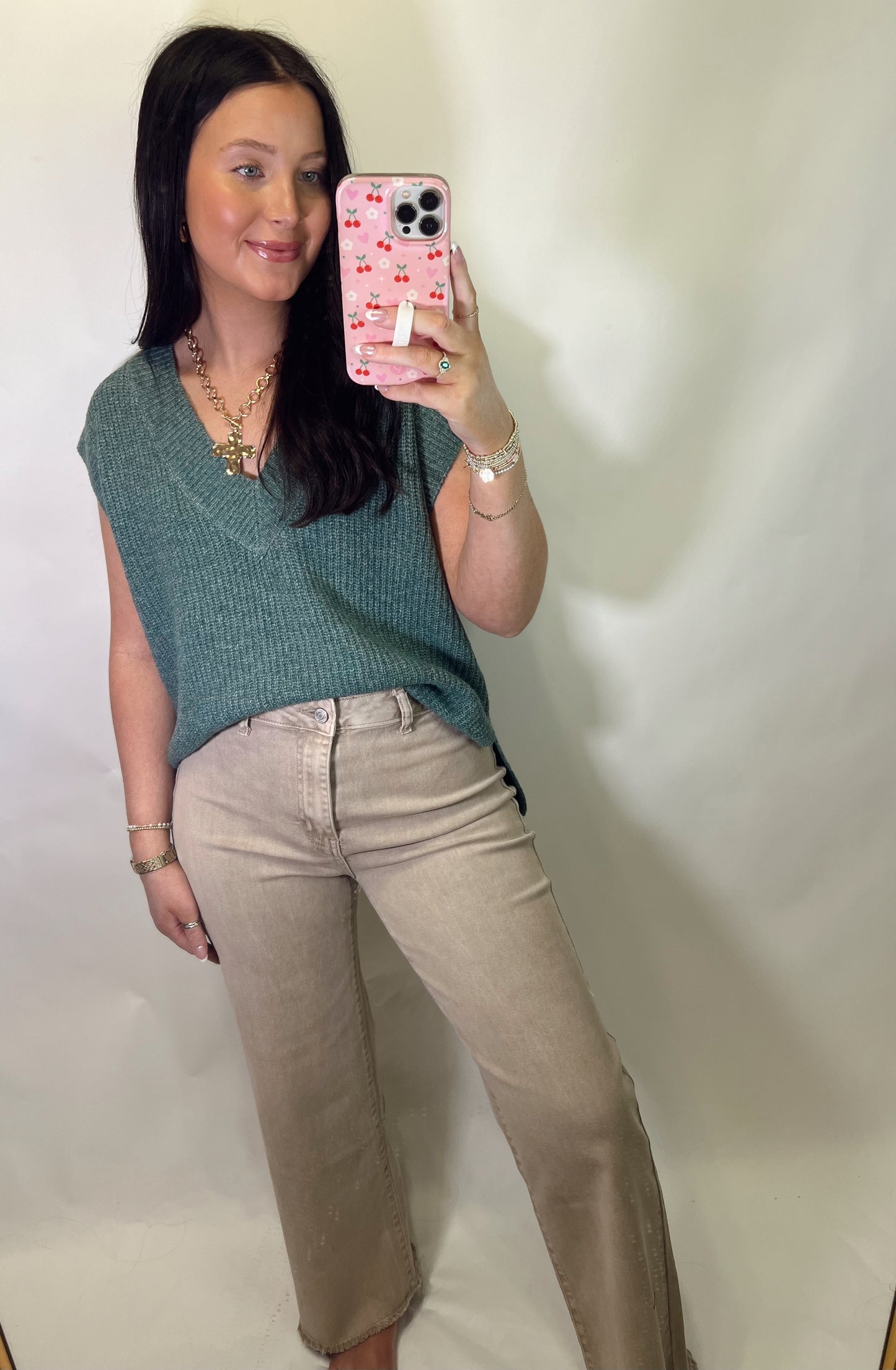 High Rise Mocha Pants