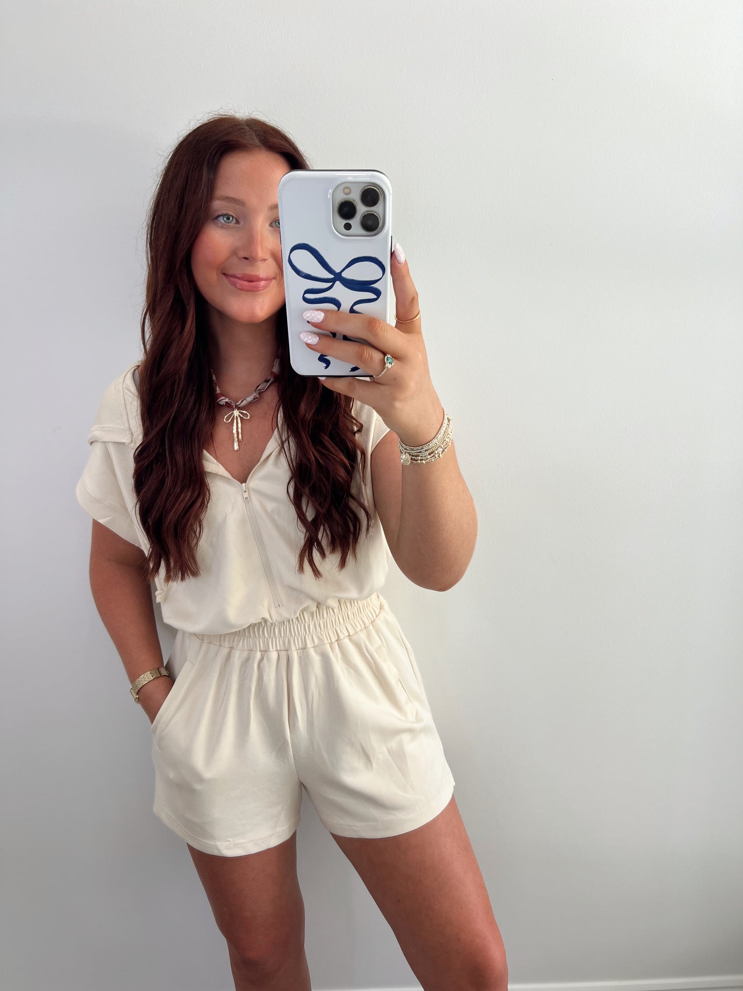 Half Zip Hooded Romper| ALPACA
