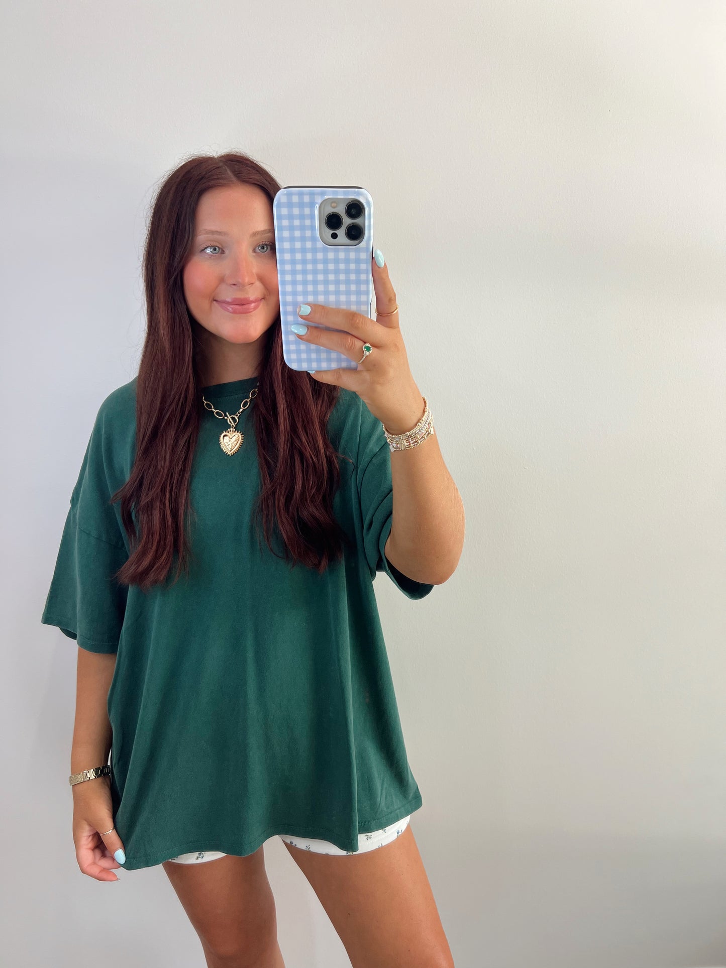 Mineral Washed Tee | GREEN