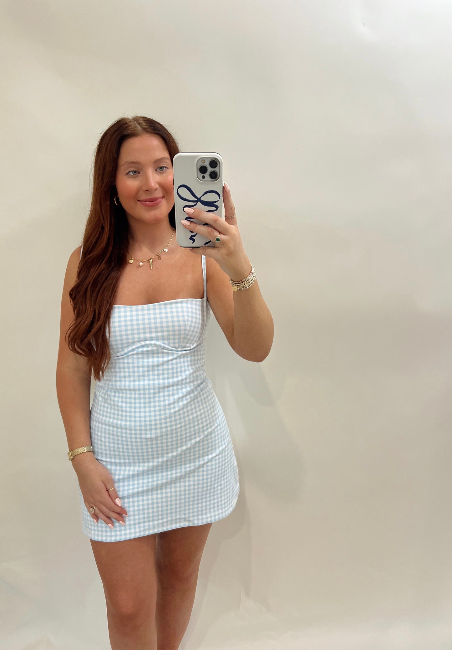 Gingham Sweetheart Dress