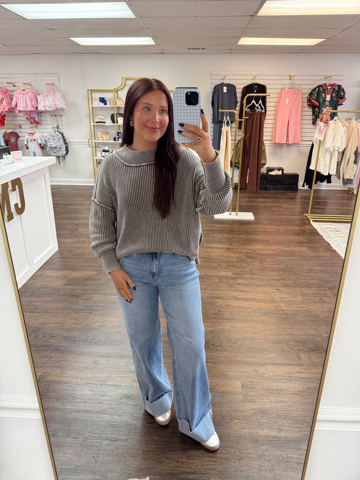 Oversized Ribbed Sweater | Mocha