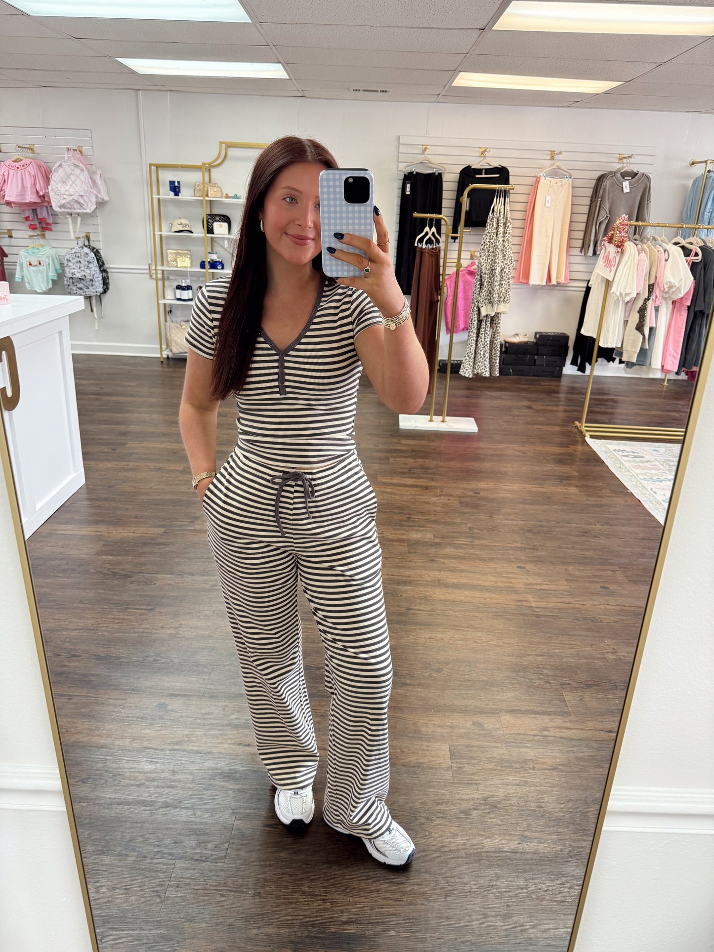 Striped Knit Set