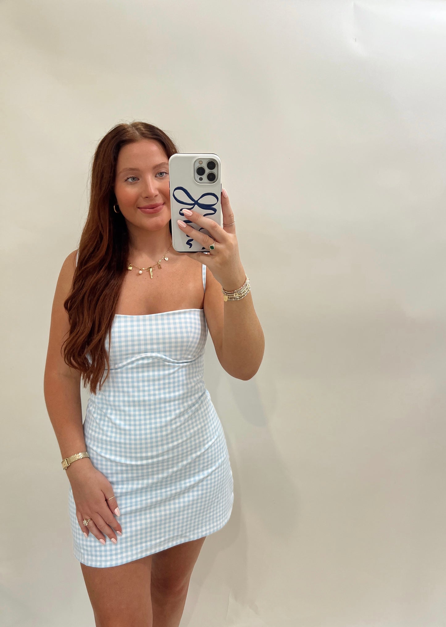 Gingham Sweetheart Dress
