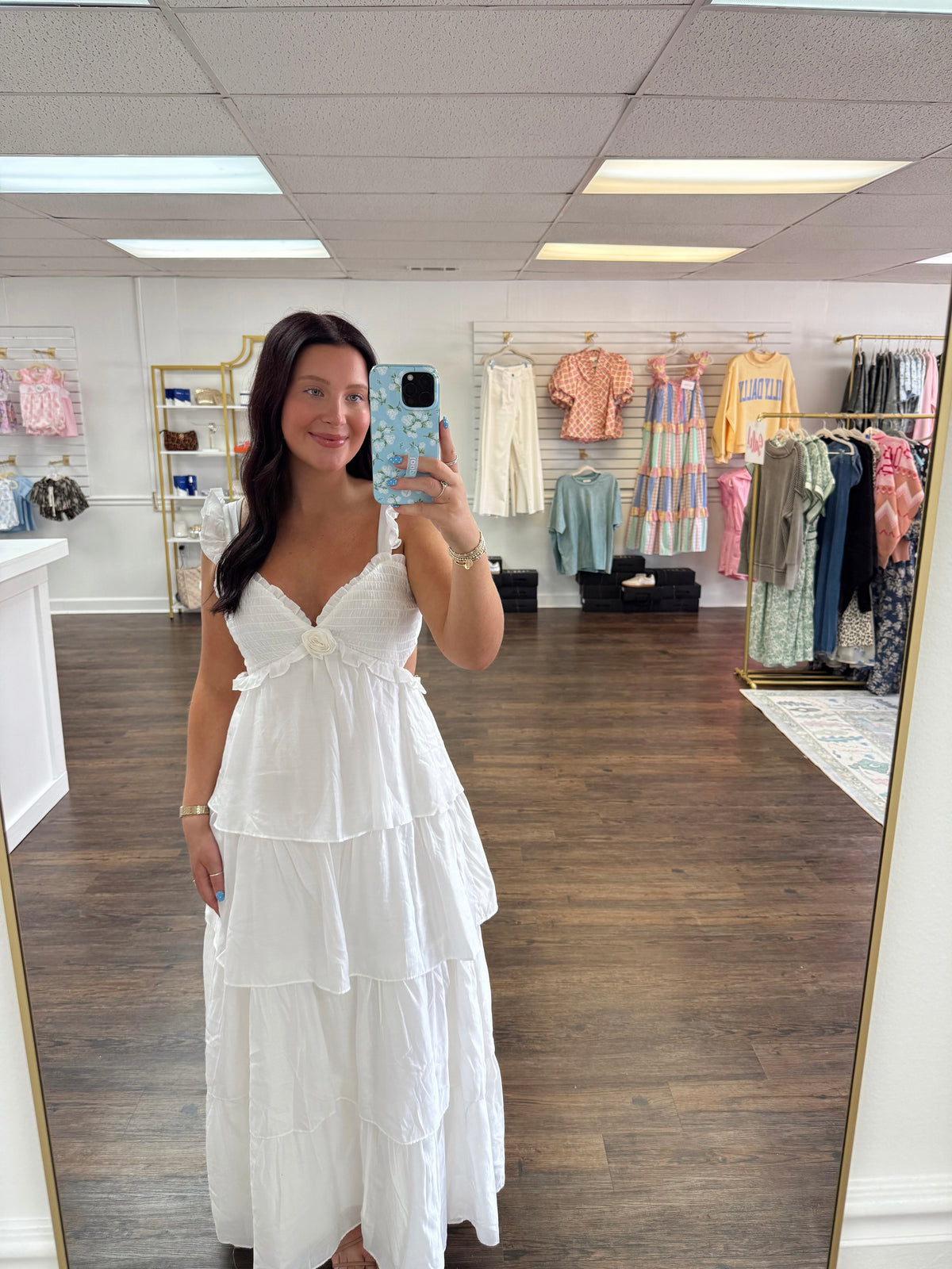 White Rose Maxi Dress