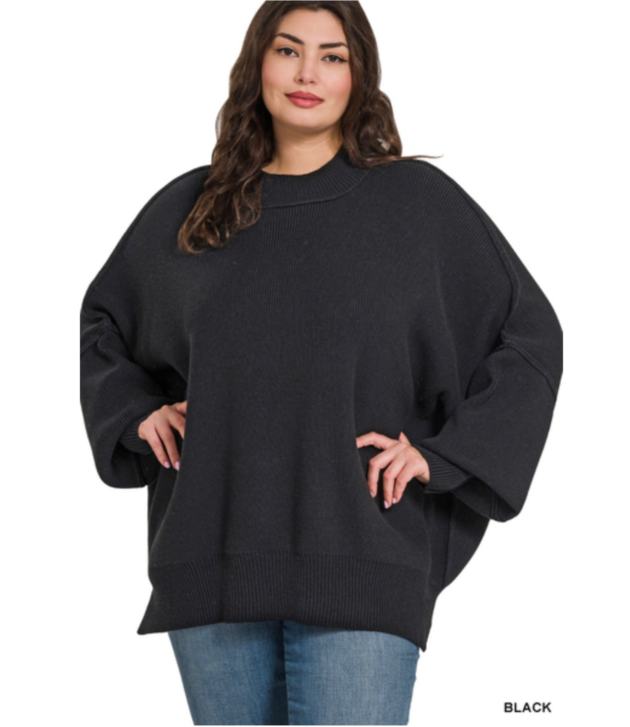 The Molly Sweater | BLACK | PLUS