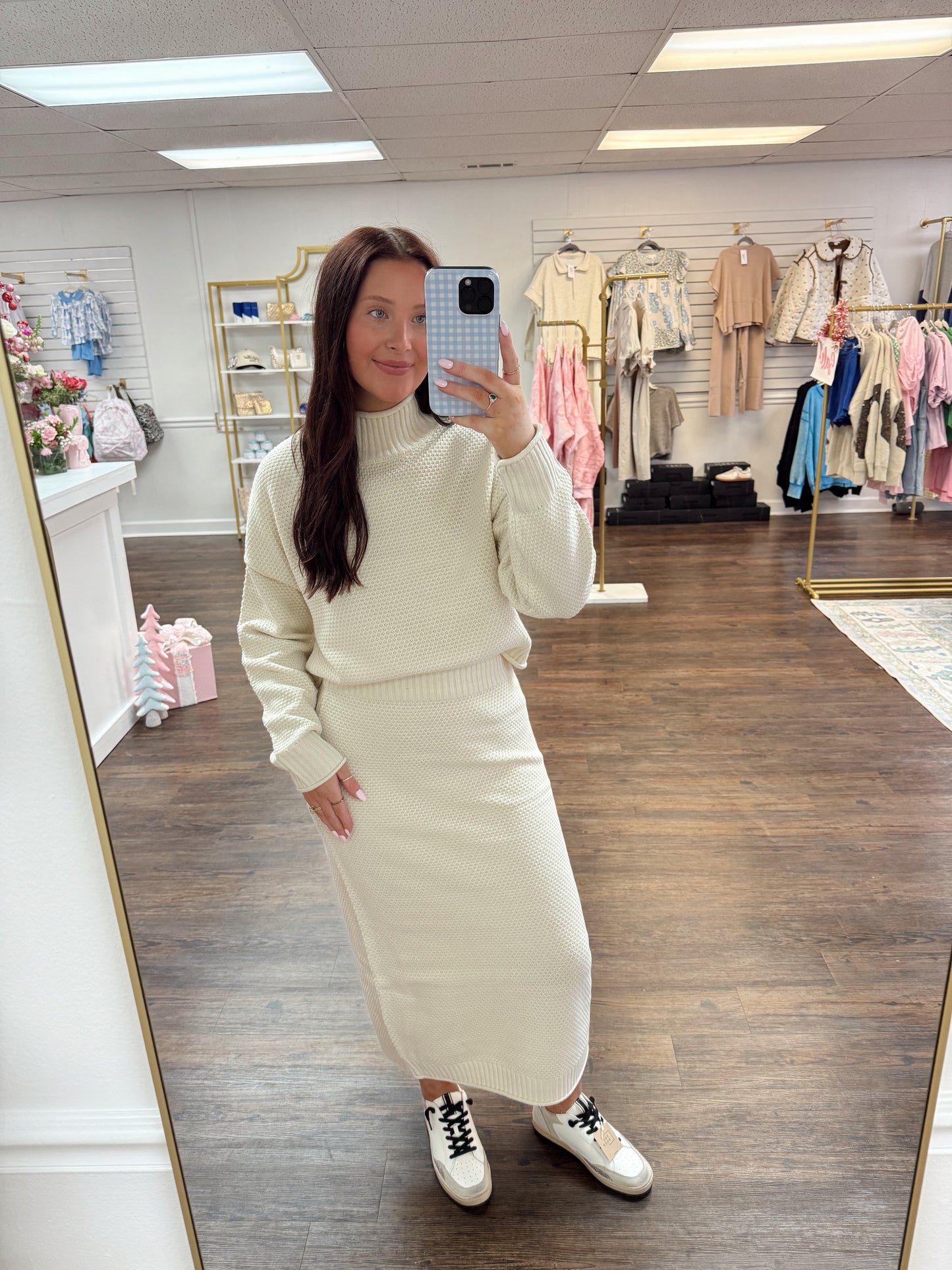 High Neck Sweater Set