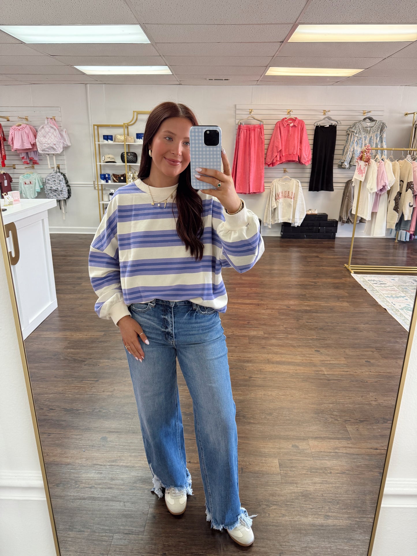 Striped Oversized Top