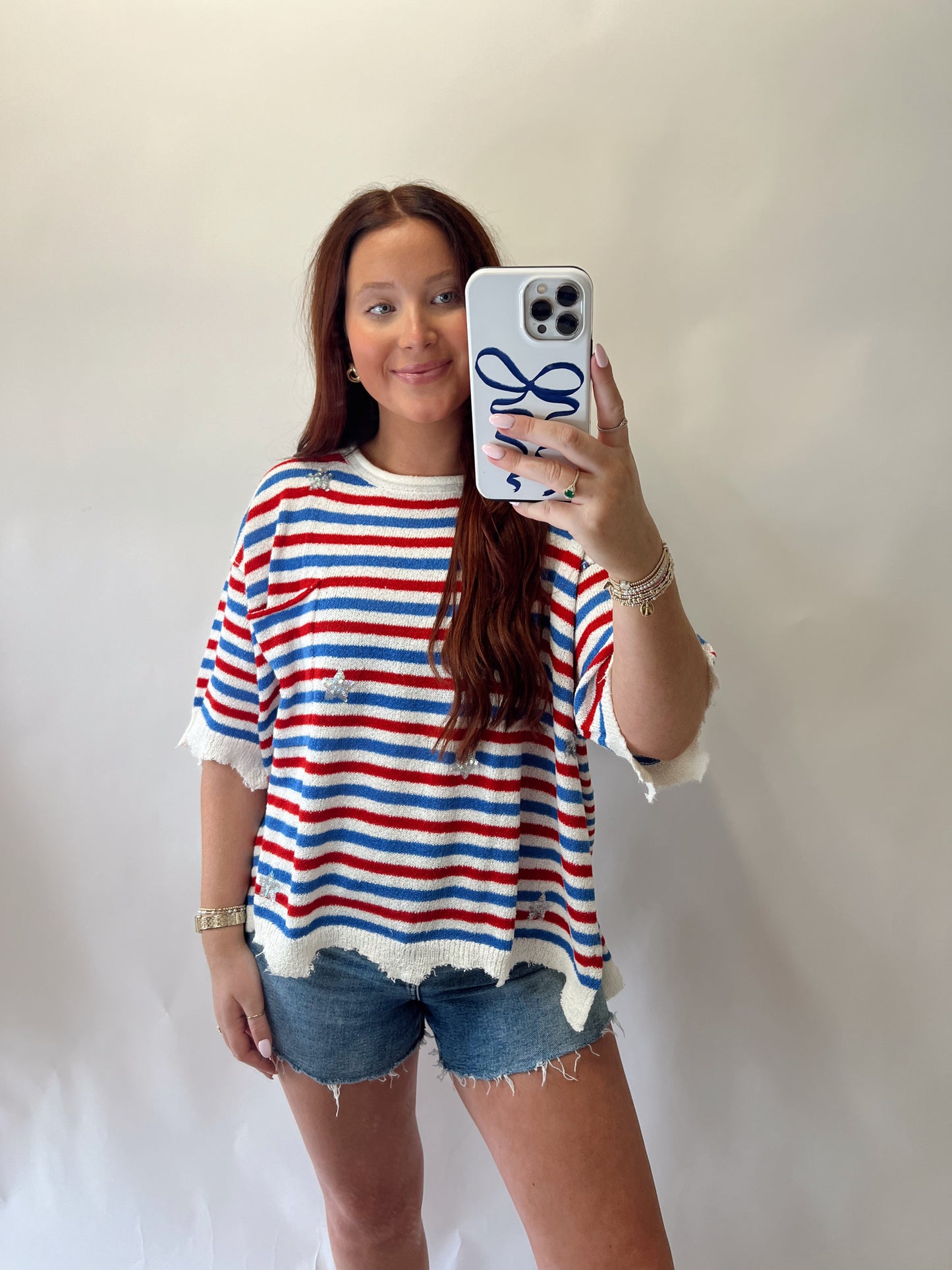Striped Star Tee
