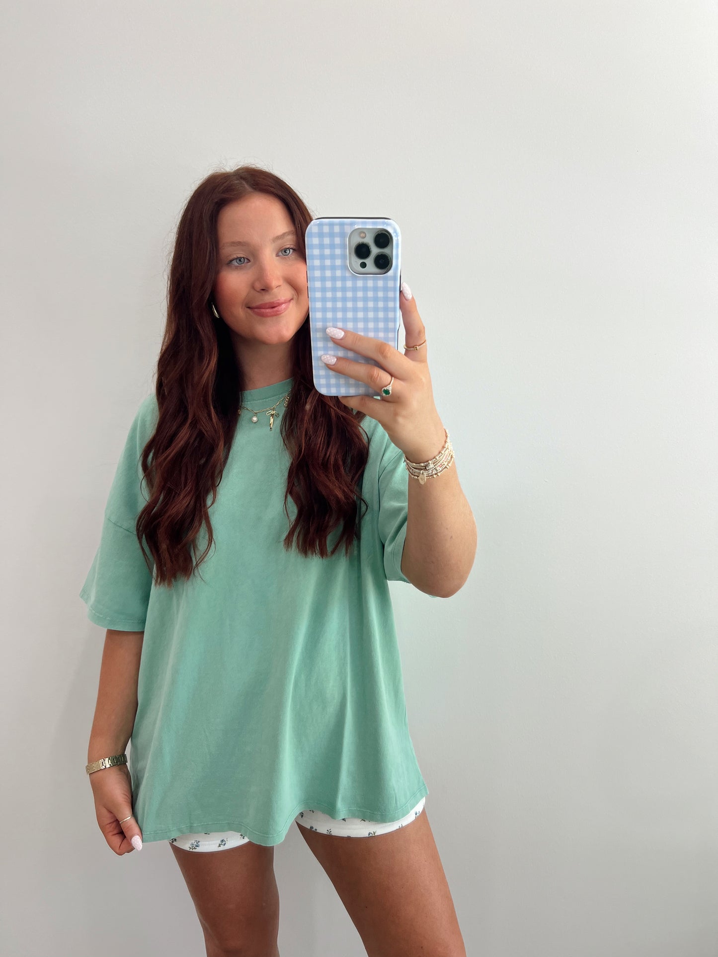 Mineral Washed Tee | EMERALD