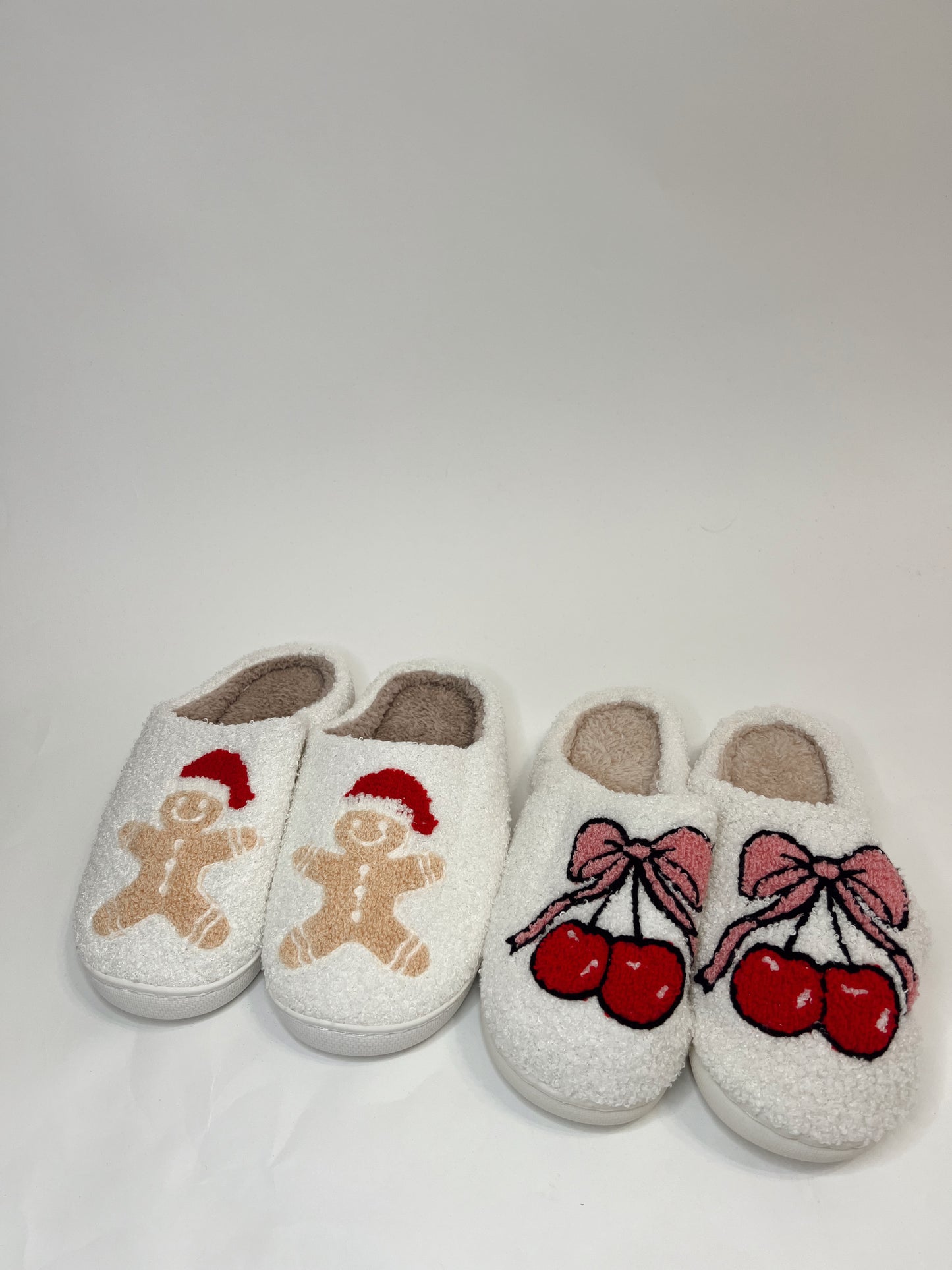 Bow Cherry Slippers