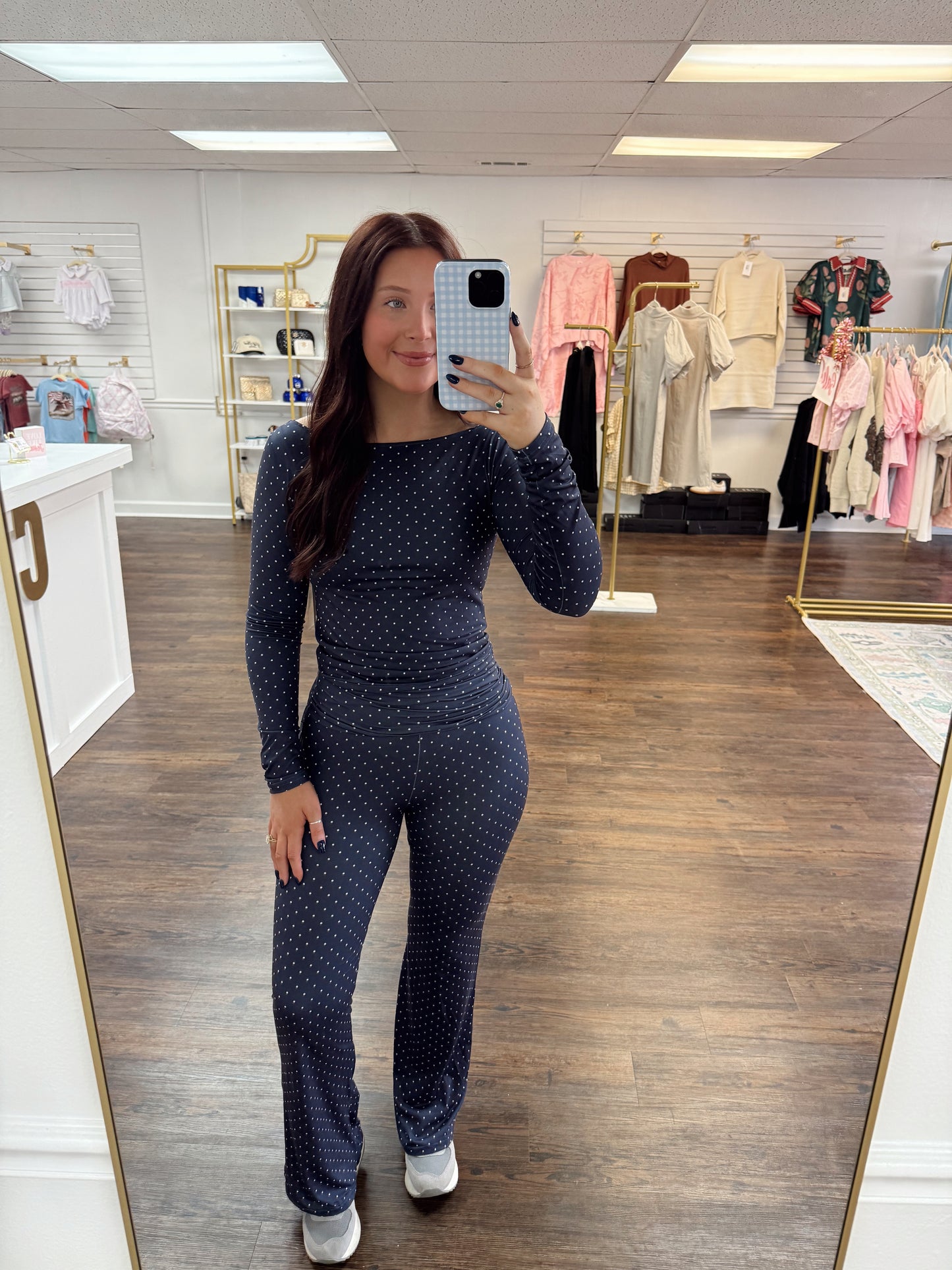 Polka Dot Set | Navy