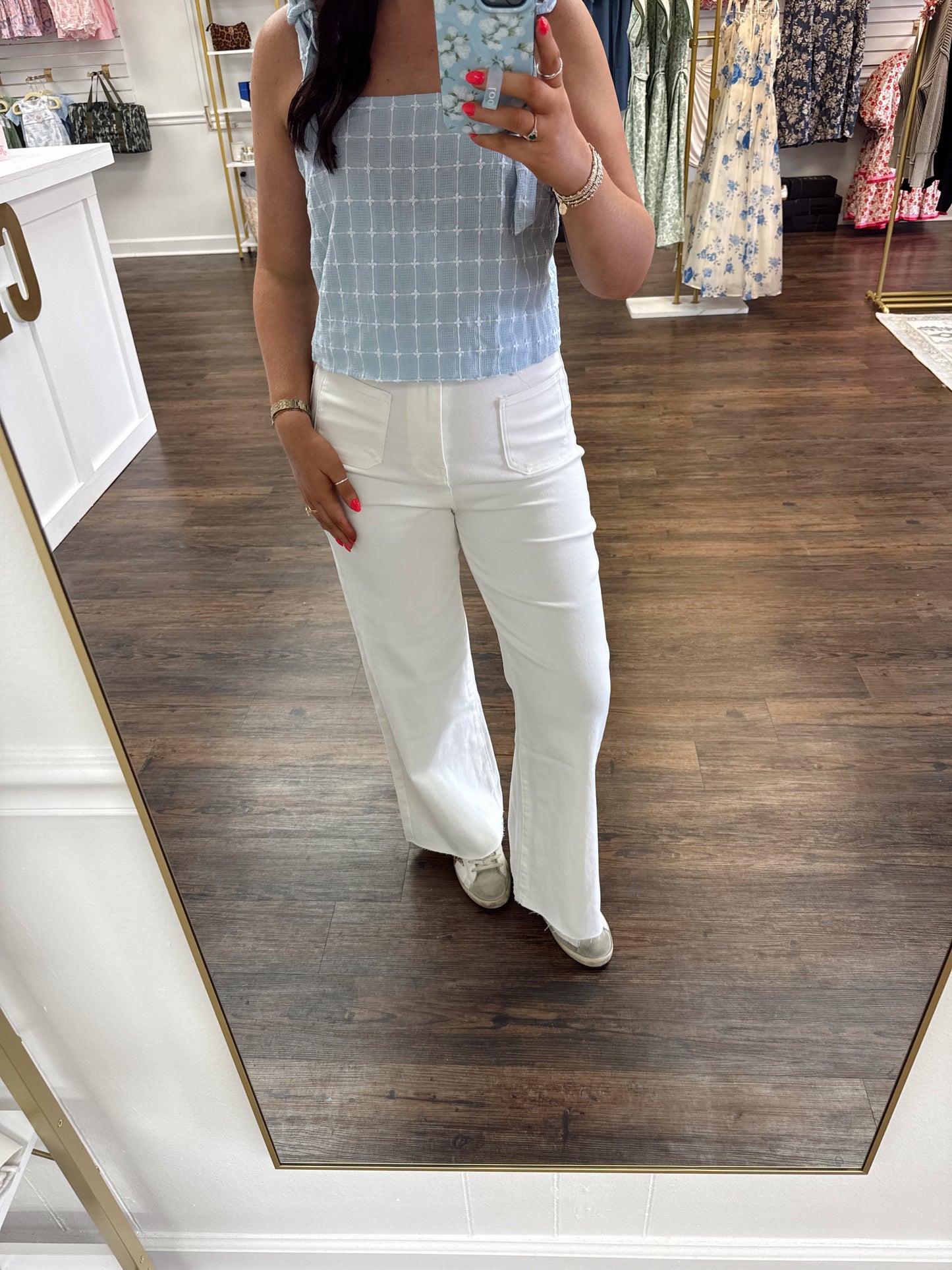 White Wide Leg Jeans