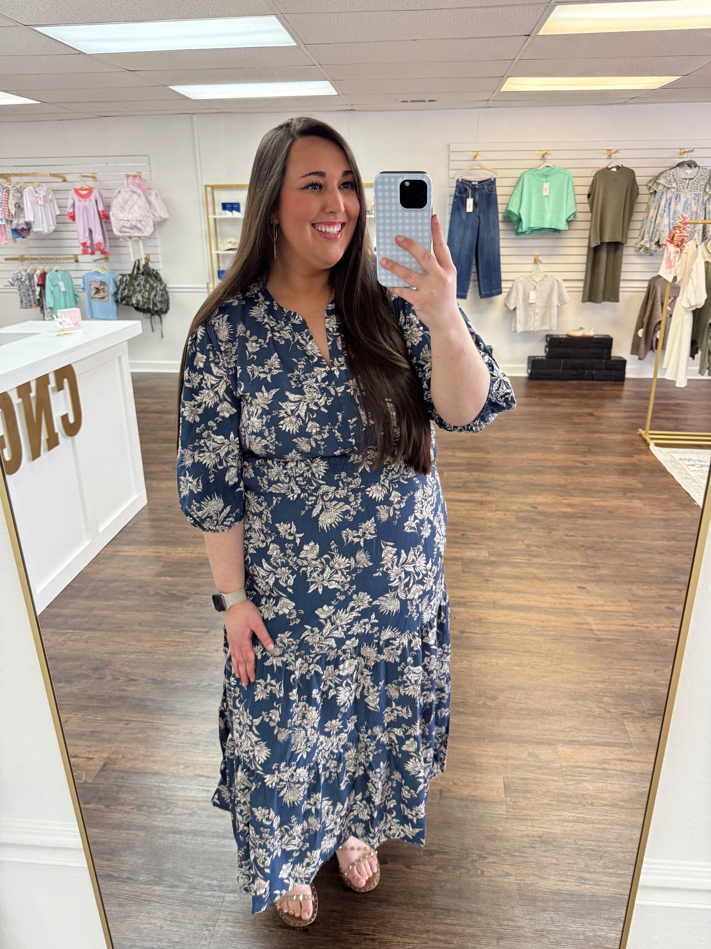 Dusty Blue Maxi | PLUS