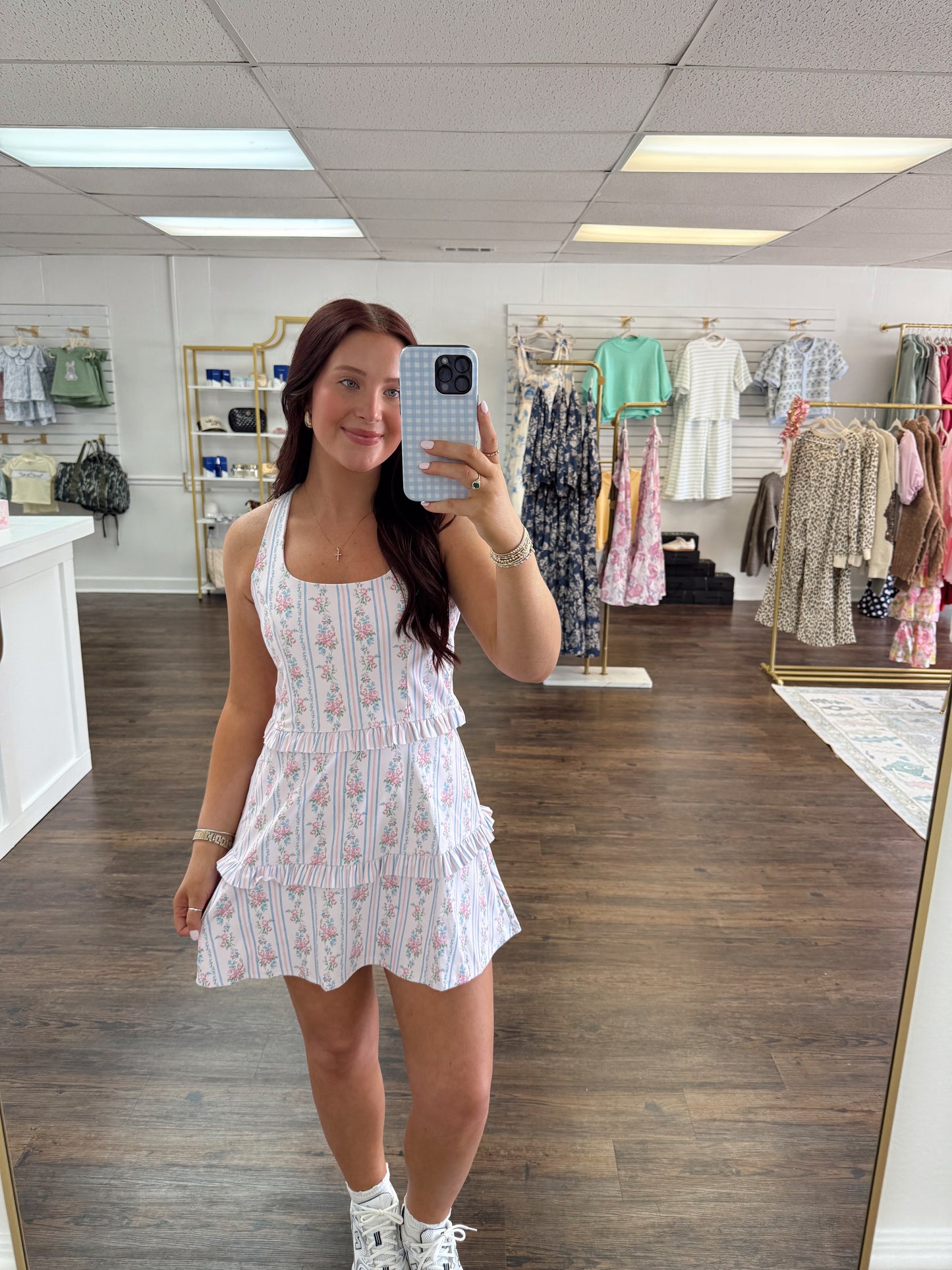 Floral Stripe Active Dress