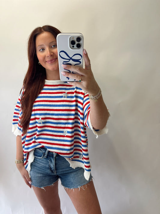 Striped Star Tee