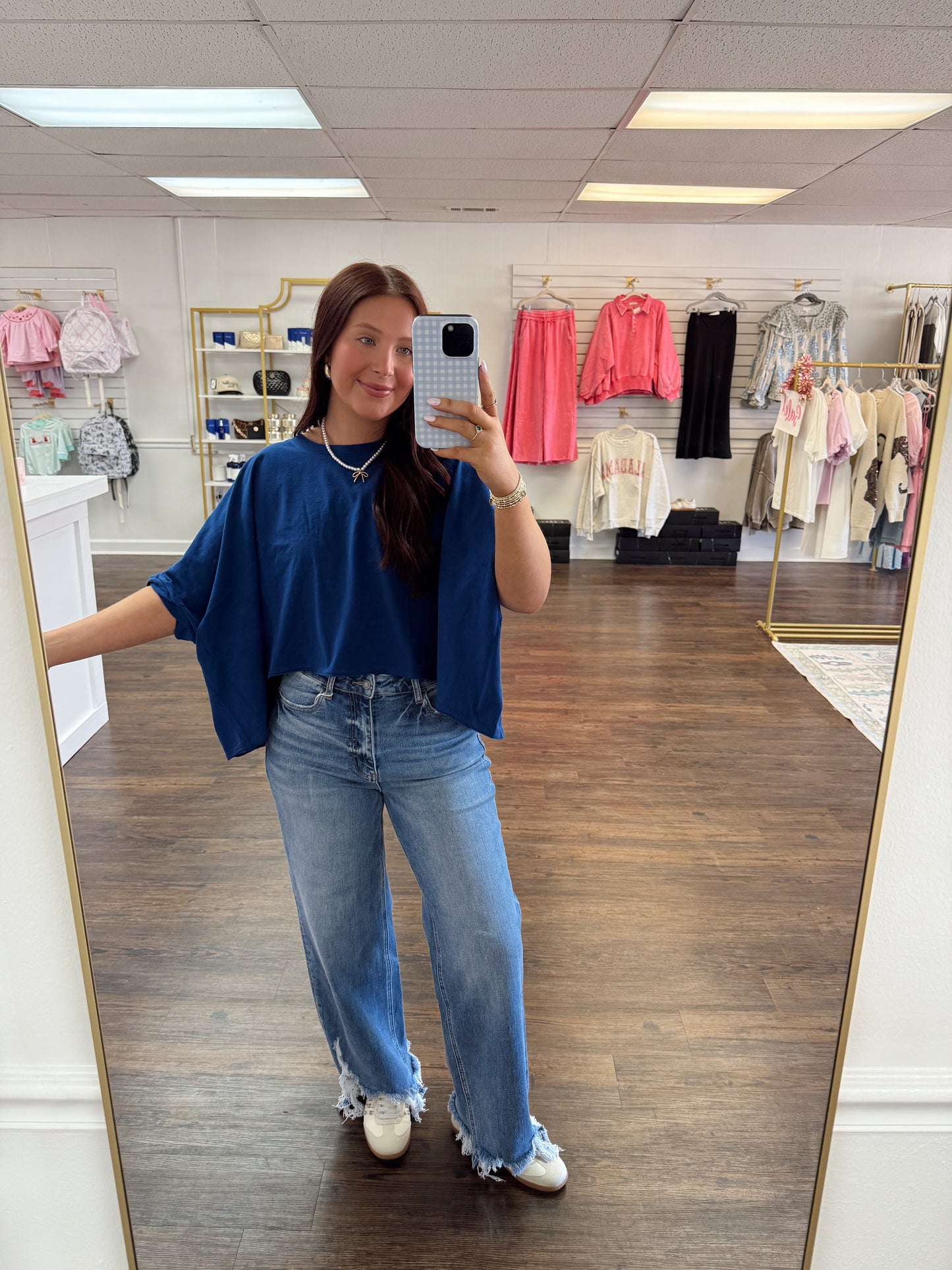 Oversized Navy Tee