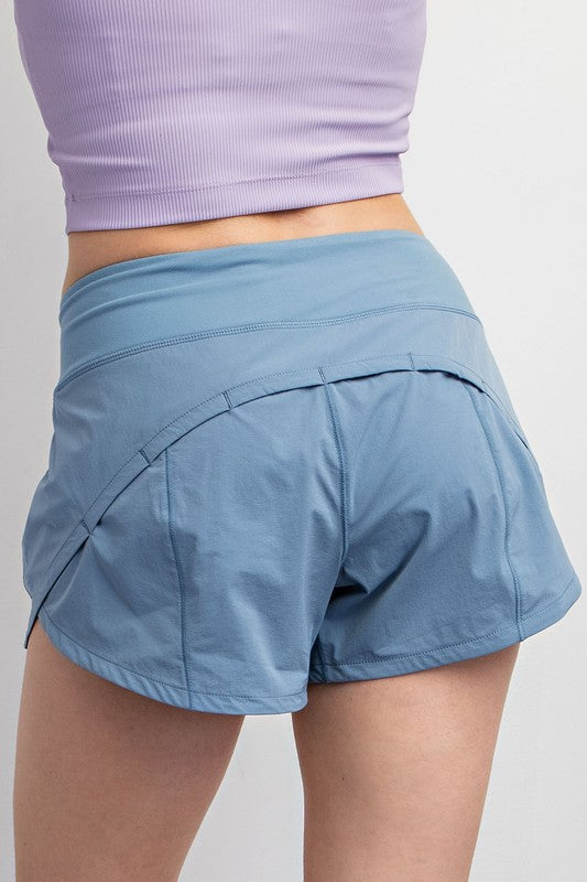 Dusty Blue Athletic Shorts