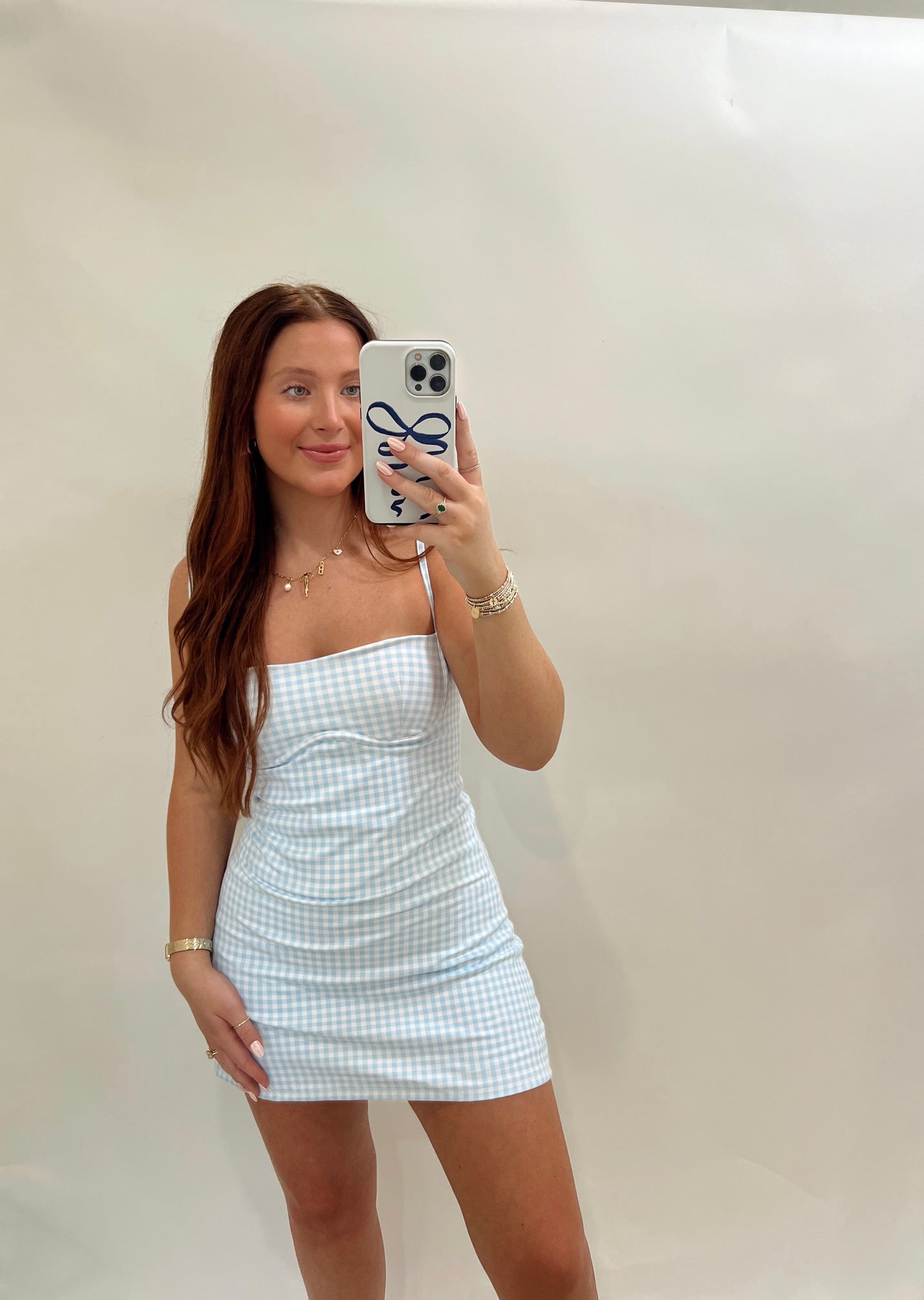 Gingham Sweetheart Dress